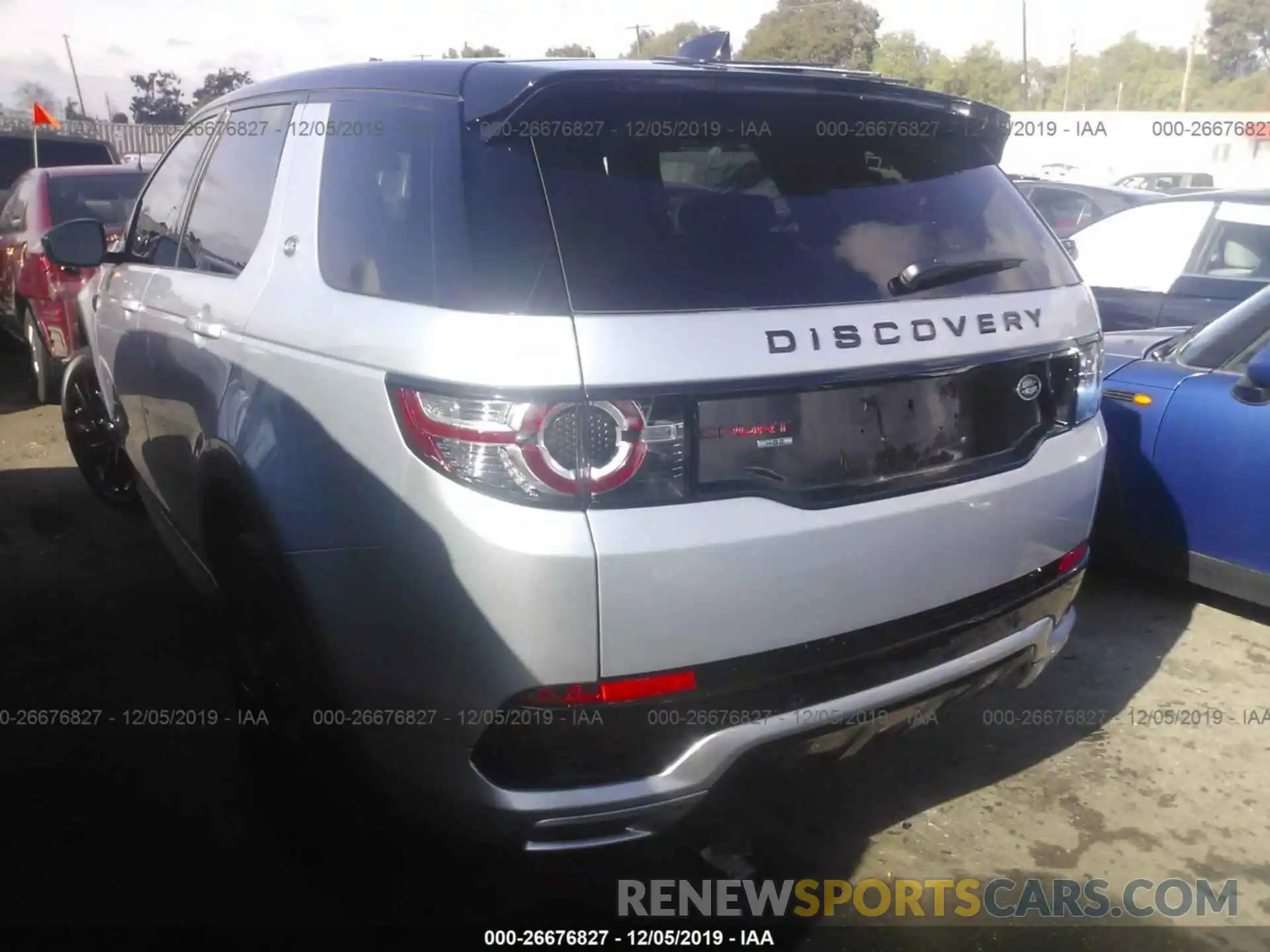 3 Photograph of a damaged car SALCR2GX5KH829371 LAND ROVER DISCOVERY SPORT 2019