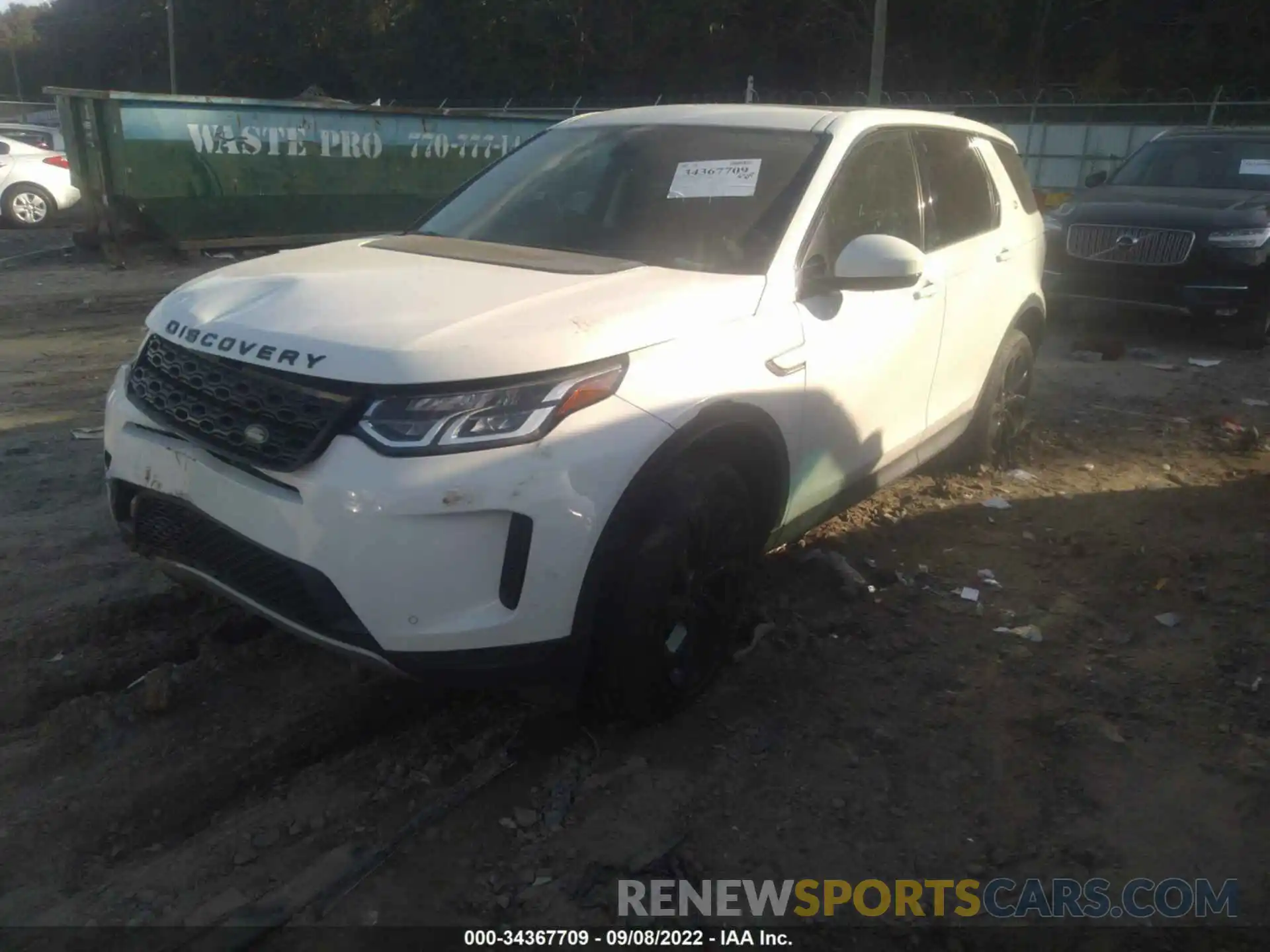 2 Photograph of a damaged car SALCJ2FX0LH833564 LAND ROVER DISCOVERY SPORT 2020