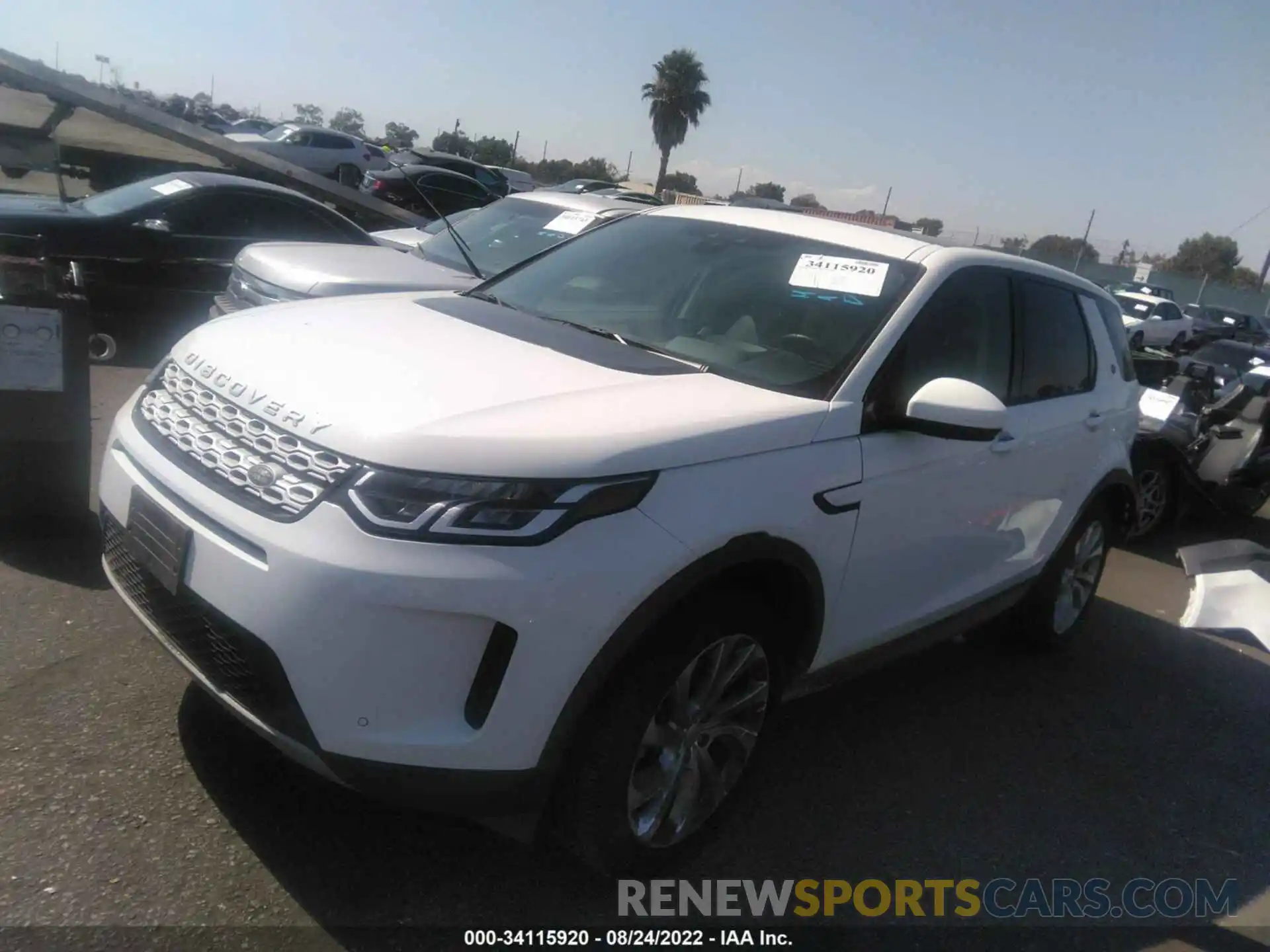 2 Photograph of a damaged car SALCJ2FX3LH833011 LAND ROVER DISCOVERY SPORT 2020