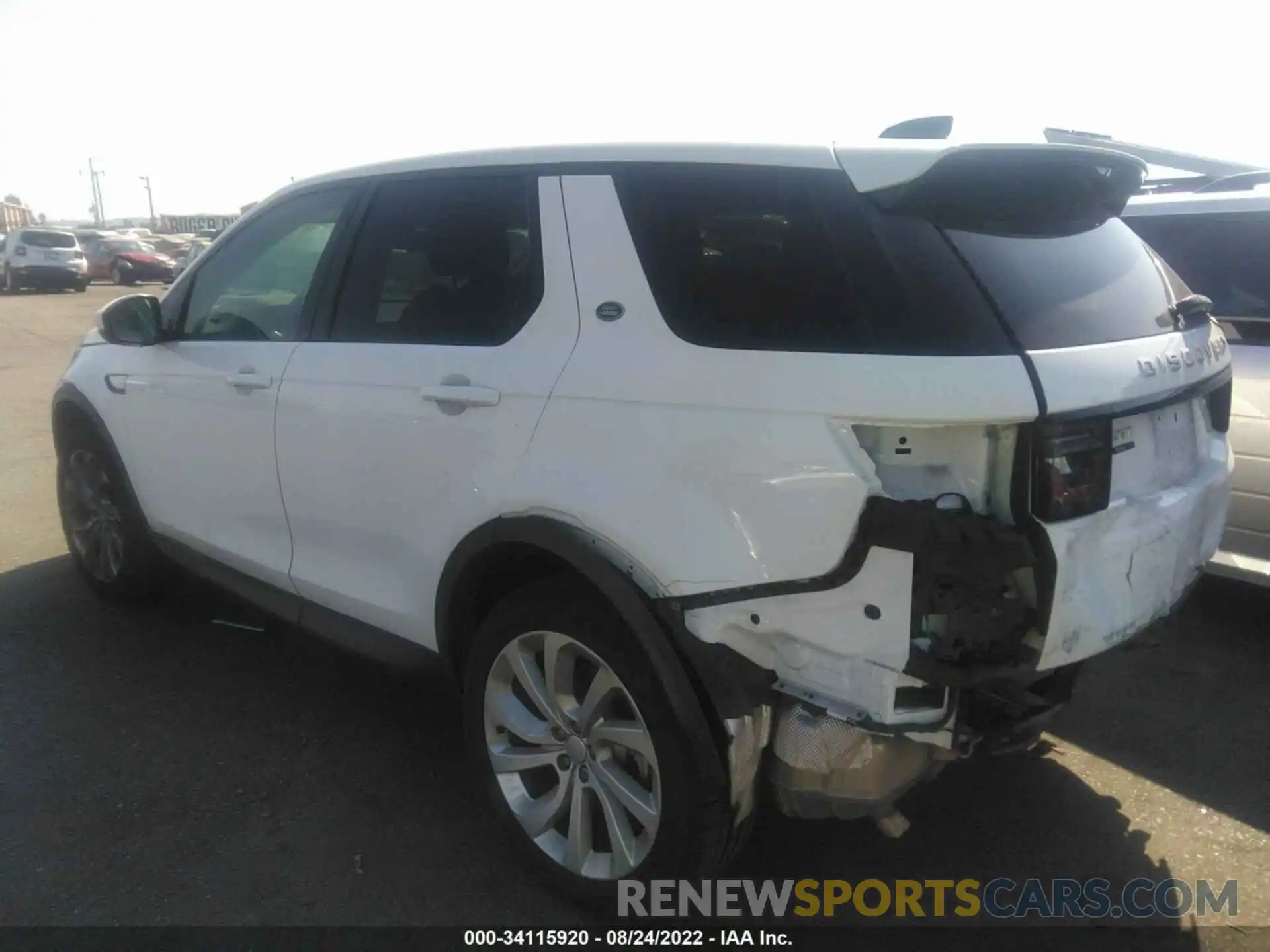 3 Photograph of a damaged car SALCJ2FX3LH833011 LAND ROVER DISCOVERY SPORT 2020