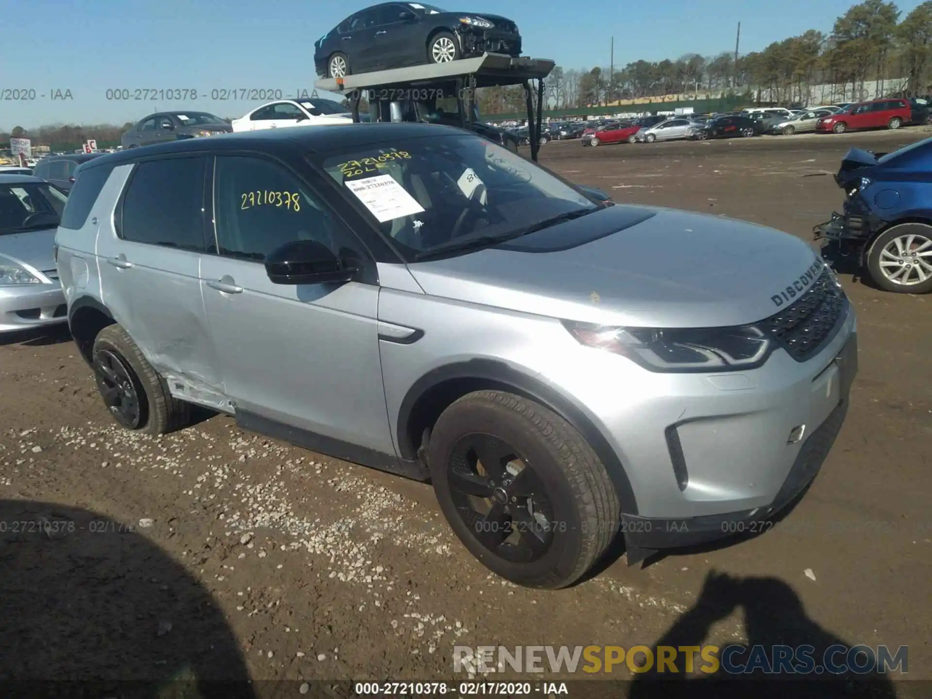 1 Фотография поврежденного автомобиля SALCJ2FX4LH836127 LAND ROVER DISCOVERY SPORT 2020