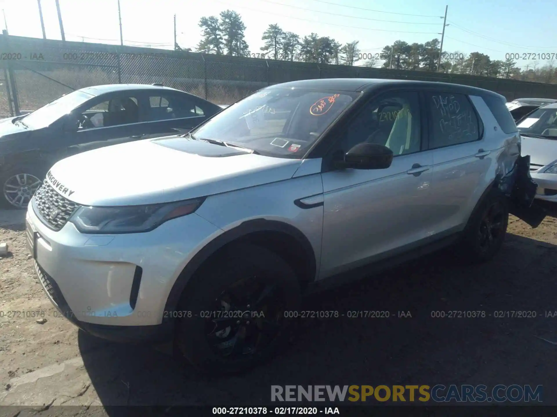 2 Photograph of a damaged car SALCJ2FX4LH836127 LAND ROVER DISCOVERY SPORT 2020