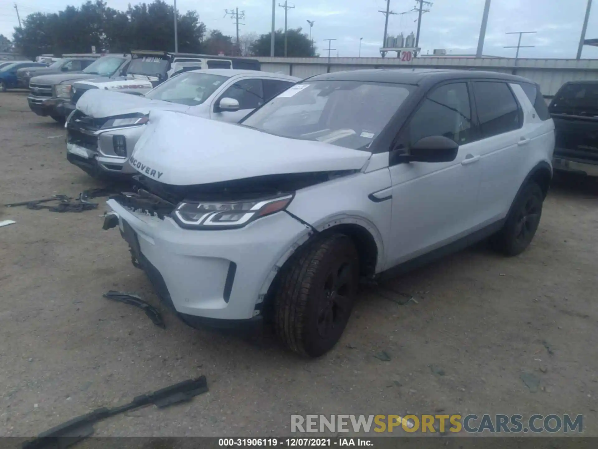 2 Photograph of a damaged car SALCK2FX0LH858008 LAND ROVER DISCOVERY SPORT 2020