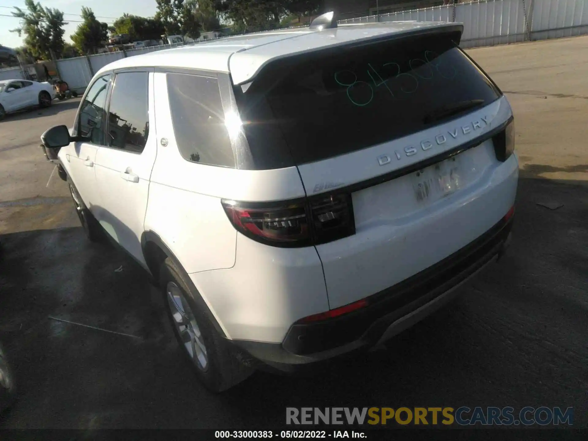 3 Photograph of a damaged car SALCK2FX4LH843639 LAND ROVER DISCOVERY SPORT 2020