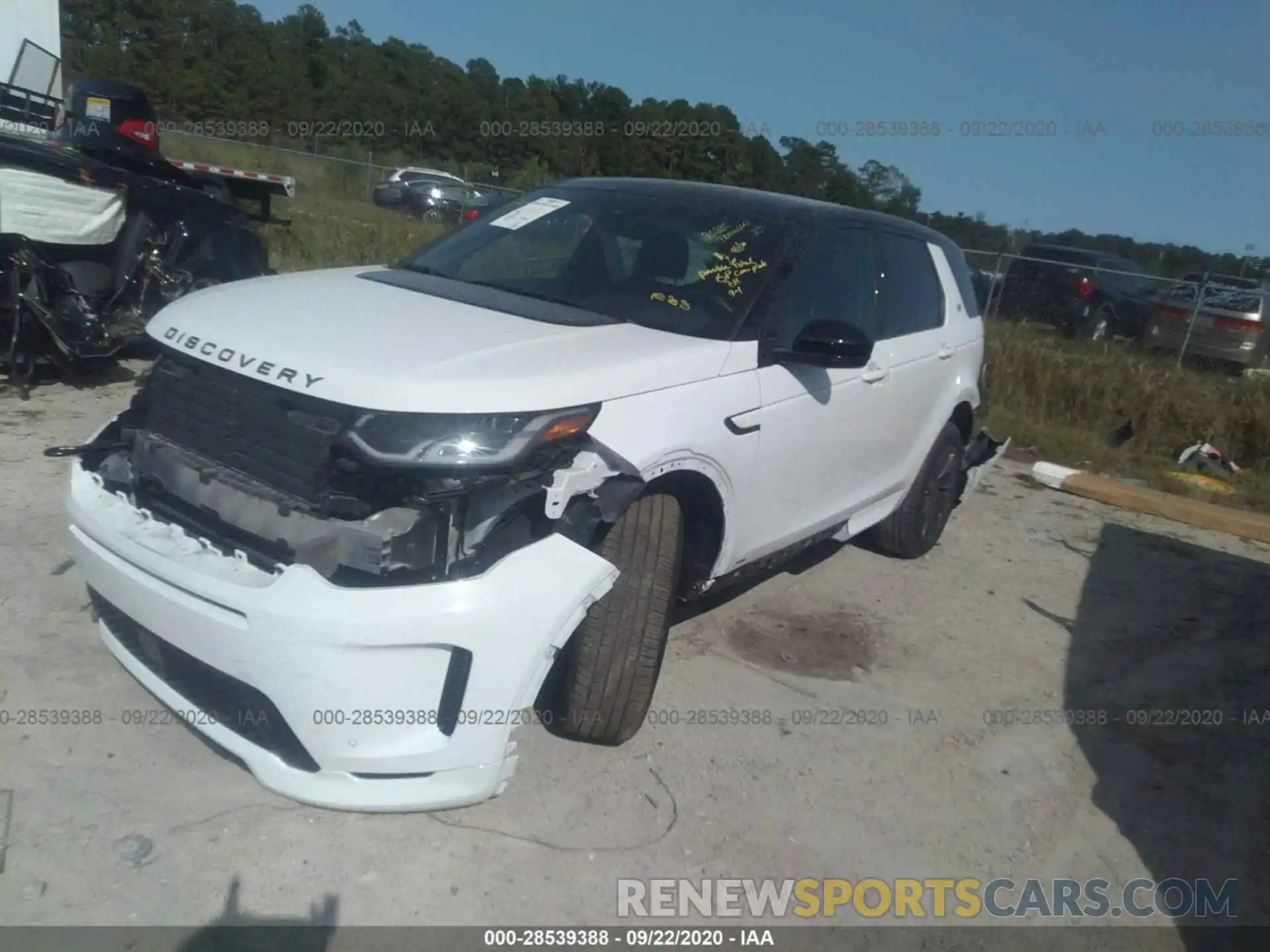 2 Photograph of a damaged car SALCL2FX4LH835974 LAND ROVER DISCOVERY SPORT 2020