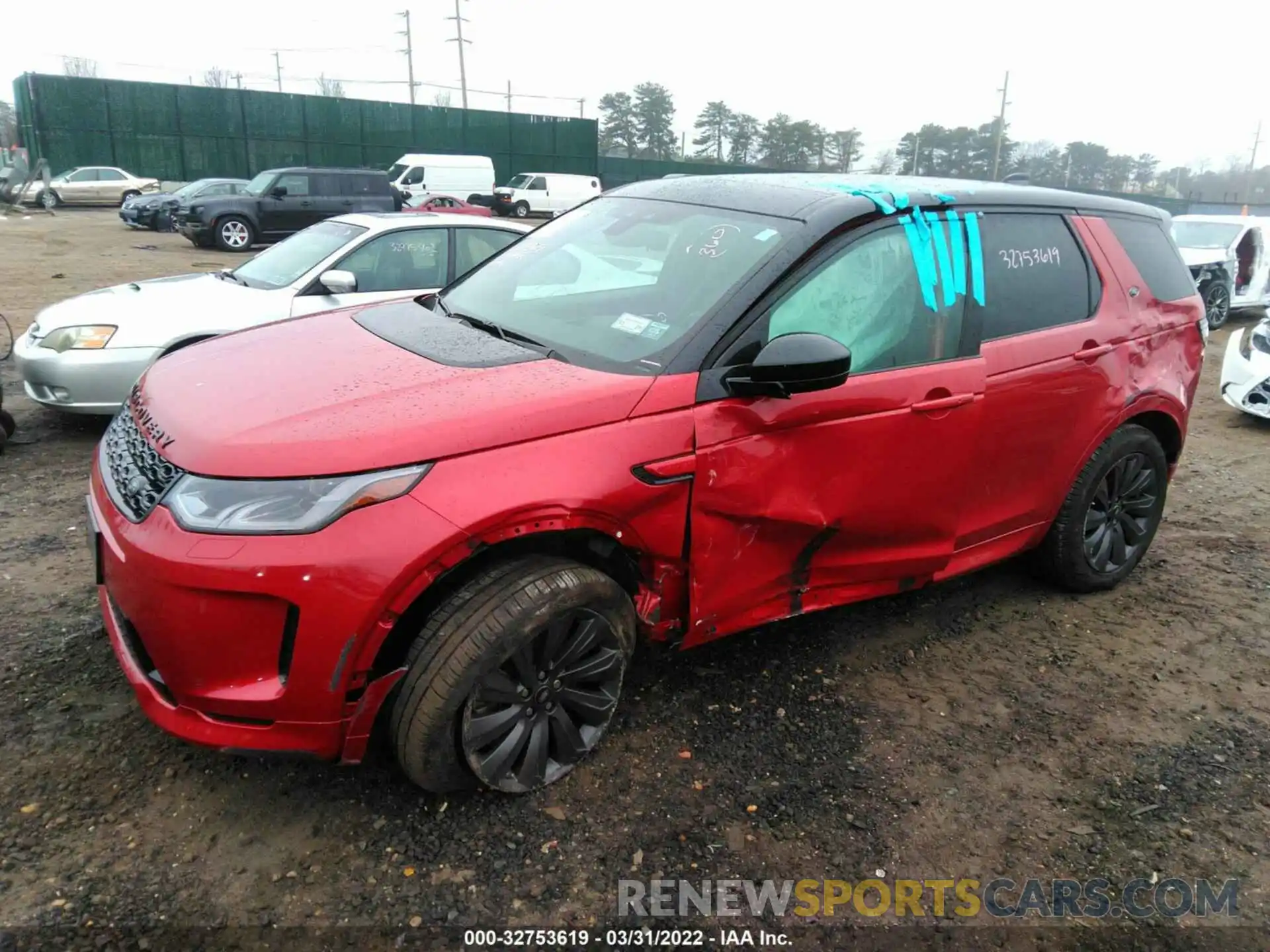 2 Photograph of a damaged car SALCL2FX9LH832987 LAND ROVER DISCOVERY SPORT 2020