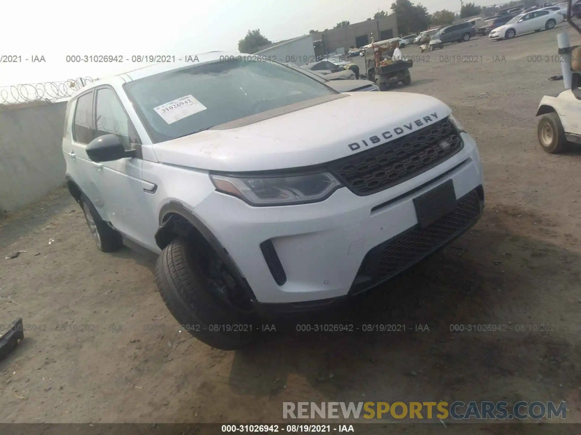 1 Photograph of a damaged car SALCP2FX9LH860373 LAND ROVER DISCOVERY SPORT 2020