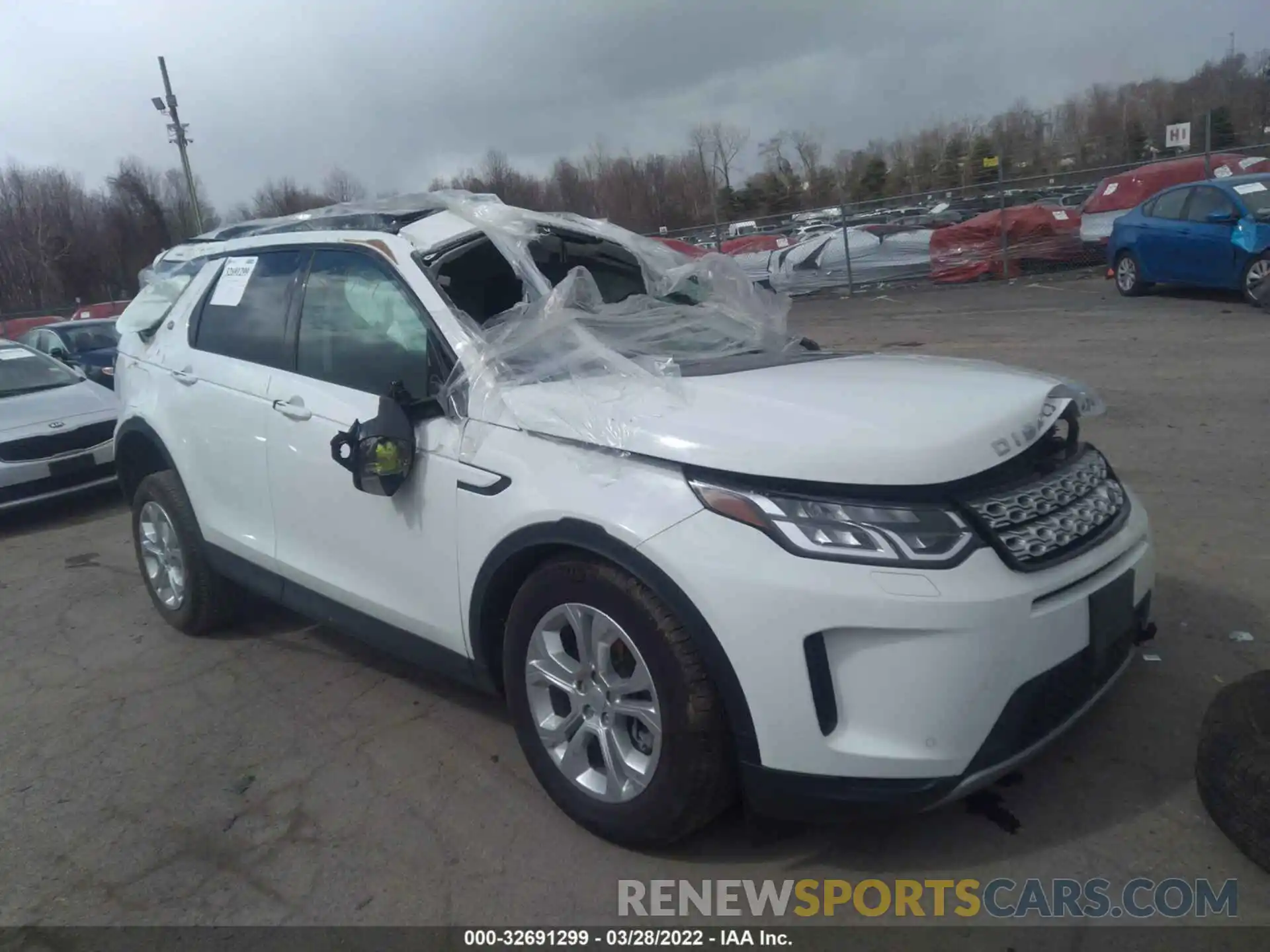 1 Photograph of a damaged car SALCJ2FX4MH897057 LAND ROVER DISCOVERY SPORT 2021