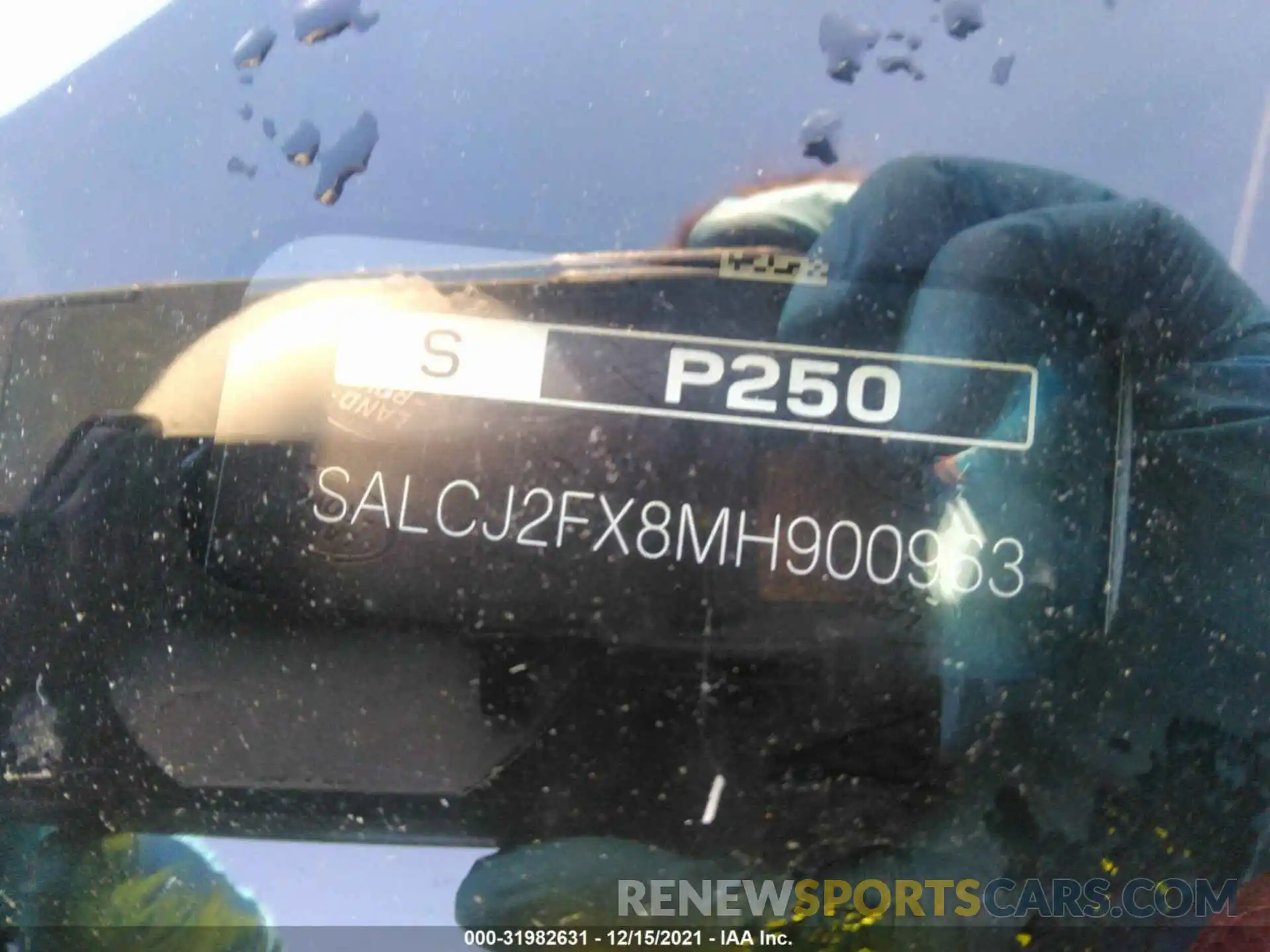 9 Photograph of a damaged car SALCJ2FX8MH900963 LAND ROVER DISCOVERY SPORT 2021