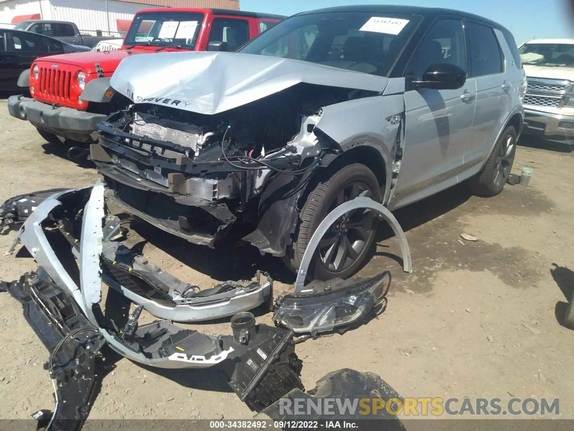 2 Photograph of a damaged car SALCL2FX9MH899302 LAND ROVER DISCOVERY SPORT 2021