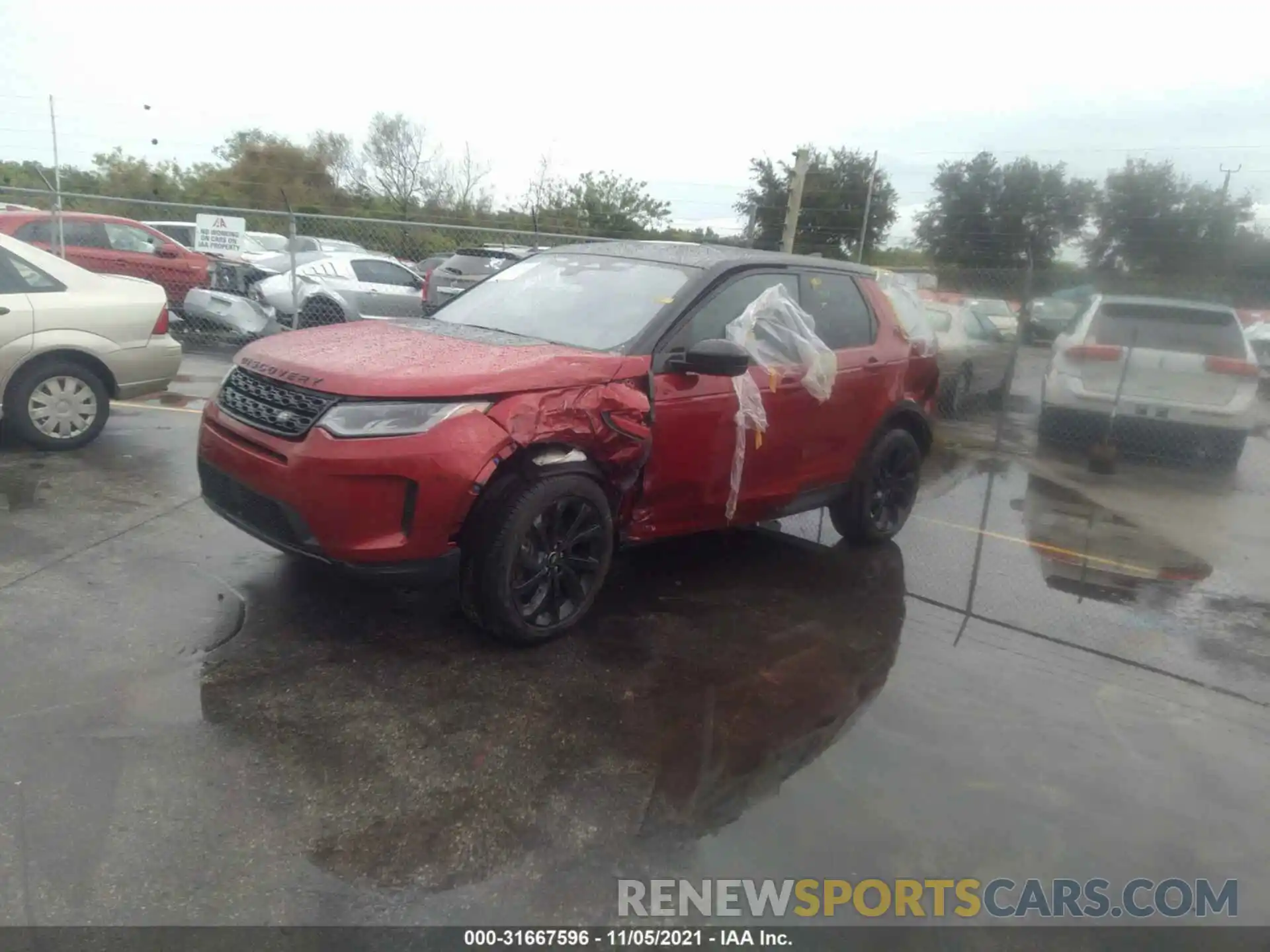 2 Photograph of a damaged car SALCP2FX5MH897051 LAND ROVER DISCOVERY SPORT 2021