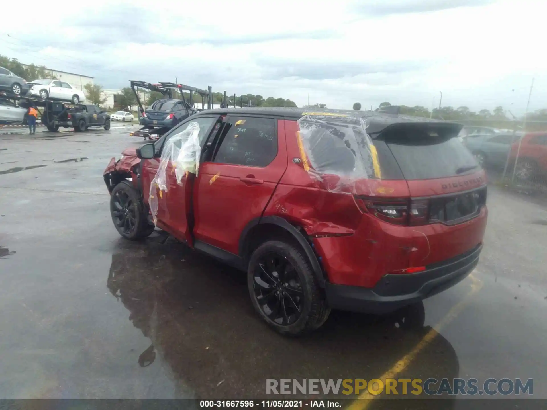 3 Photograph of a damaged car SALCP2FX5MH897051 LAND ROVER DISCOVERY SPORT 2021