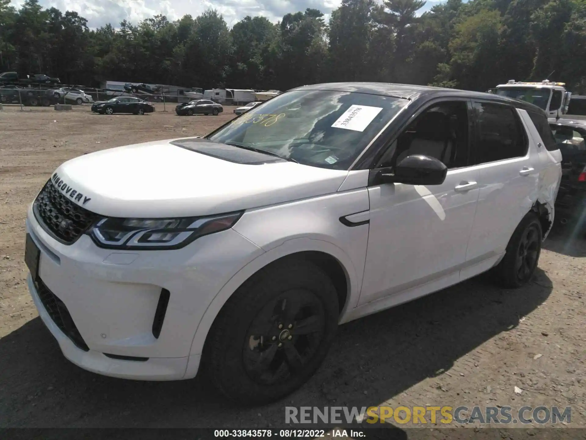 2 Photograph of a damaged car SALCT2FX8NH912011 LAND ROVER DISCOVERY SPORT 2022