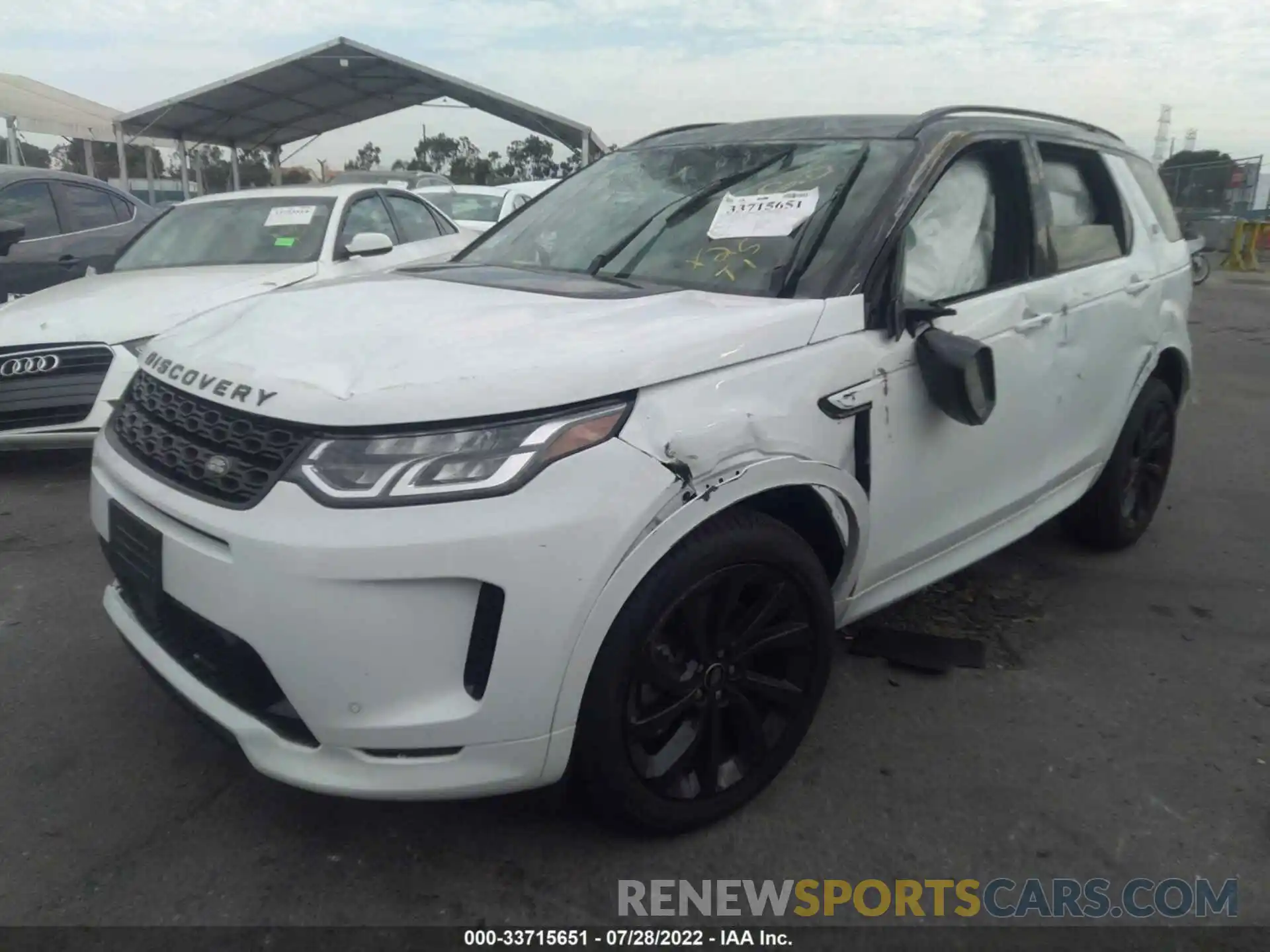 2 Фотография поврежденного автомобиля SALCT2FXXNH910860 LAND ROVER DISCOVERY SPORT 2022