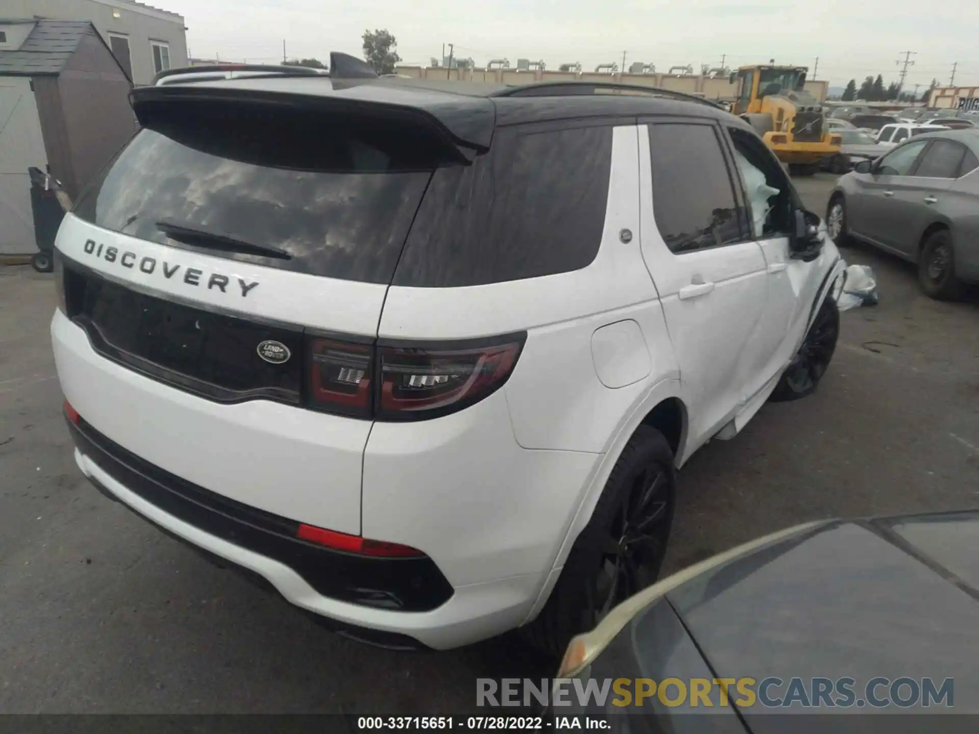 4 Фотография поврежденного автомобиля SALCT2FXXNH910860 LAND ROVER DISCOVERY SPORT 2022