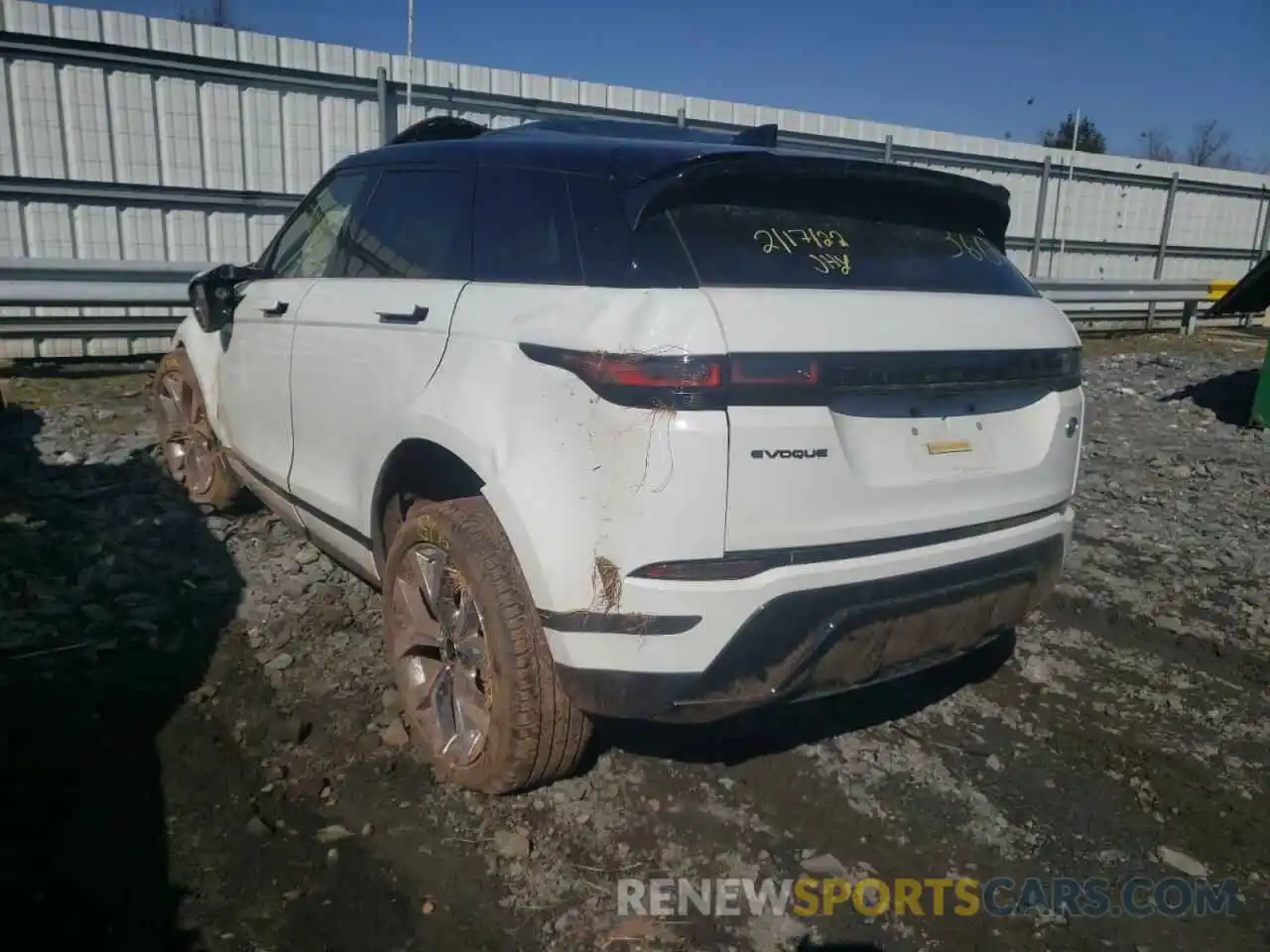 3 Фотография поврежденного автомобиля SALZP2FX1NH162921 LAND ROVER EVOQUE 2022