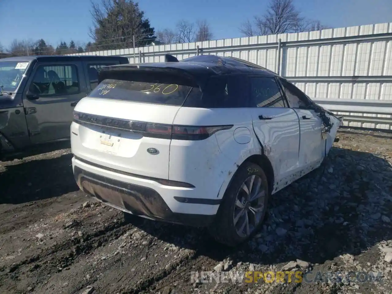 4 Фотография поврежденного автомобиля SALZP2FX1NH162921 LAND ROVER EVOQUE 2022