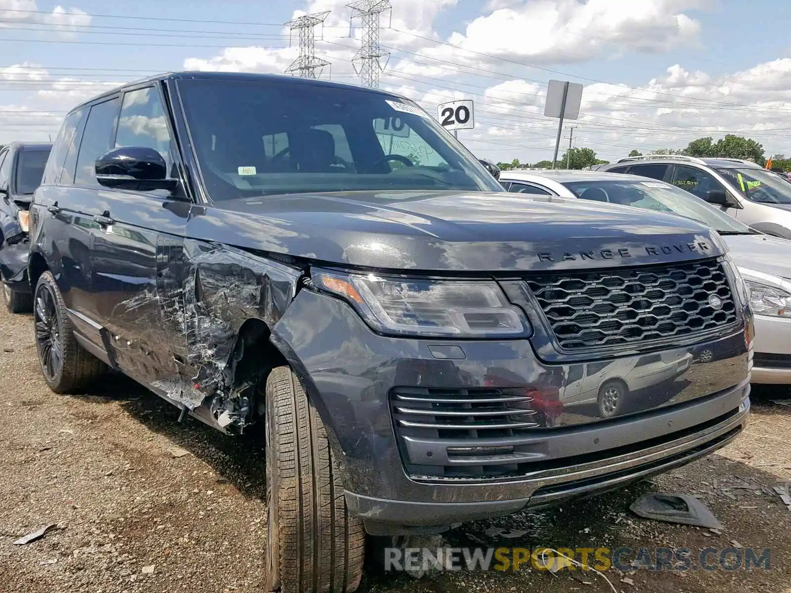 1 Photograph of a damaged car SALGS2RE2KA544007 LAND ROVER RANGE ROVE 2019