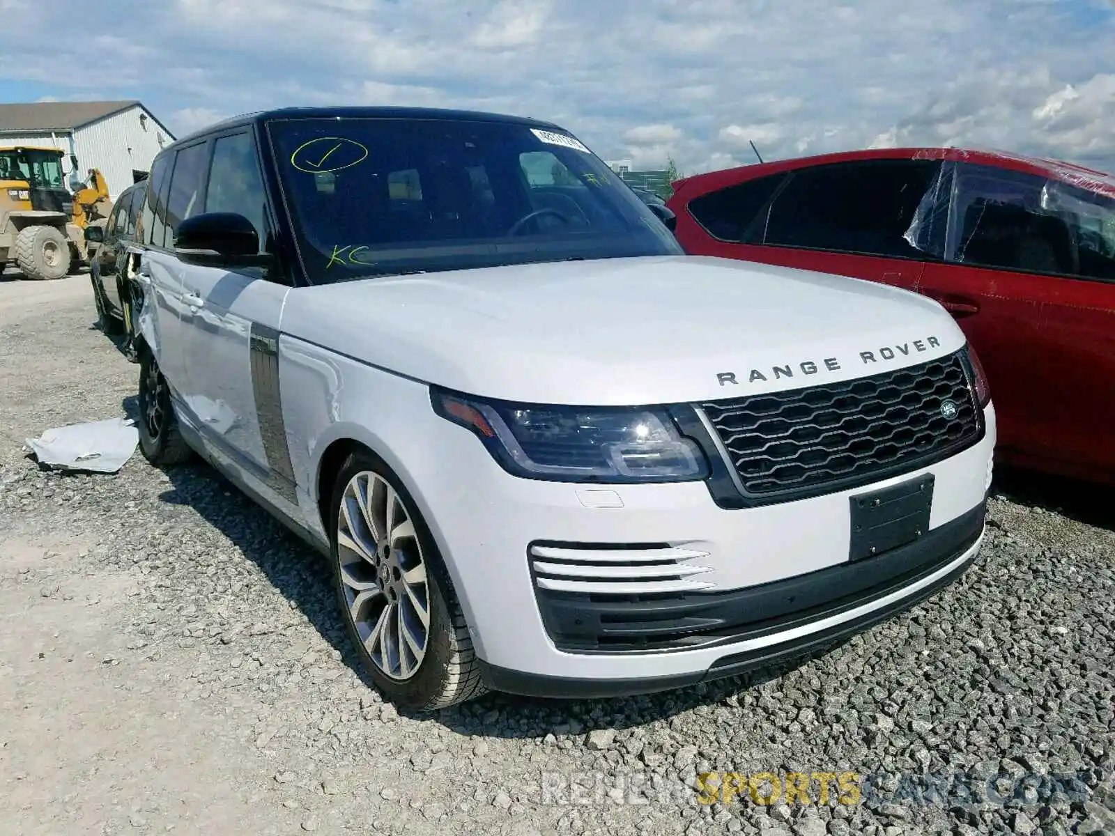 1 Photograph of a damaged car SALGS2RK3KA537427 LAND ROVER RANGE ROVE 2019