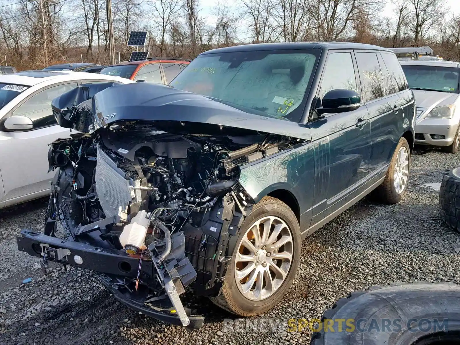 2 Фотография поврежденного автомобиля SALGS2SV3KA524830 LAND ROVER RANGE ROVE 2019