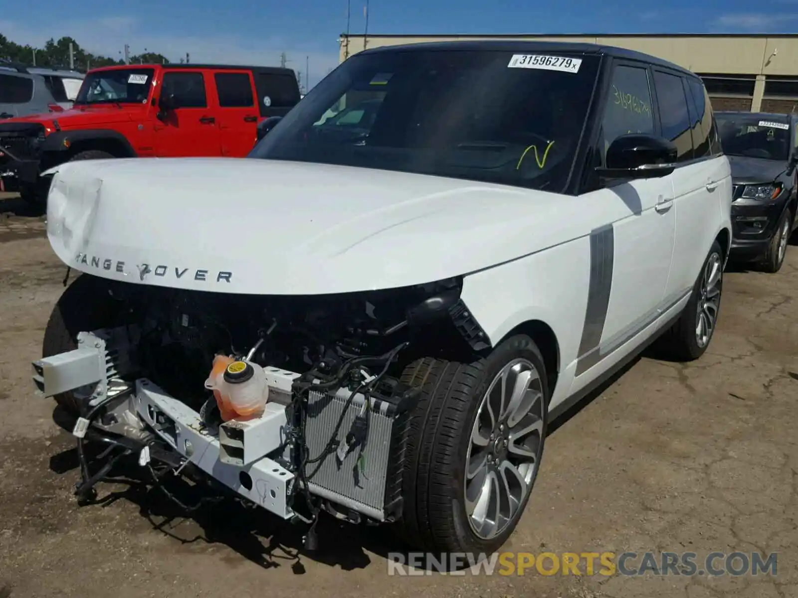 2 Photograph of a damaged car SALGV2RE1KA533443 LAND ROVER RANGE ROVE 2019