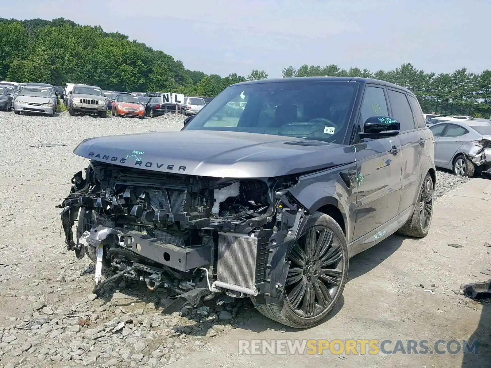 2 Фотография поврежденного автомобиля SALWR2RE6KA851512 LAND ROVER RANGE ROVE 2019