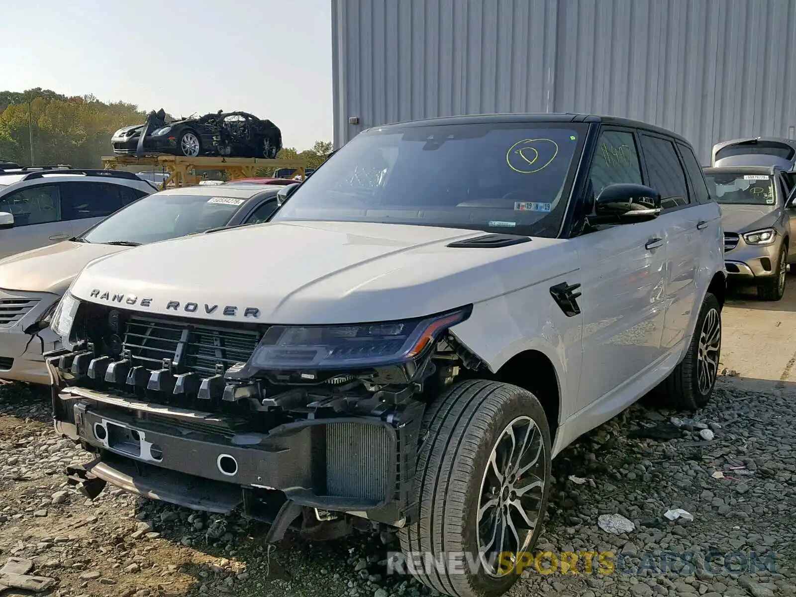 2 Фотография поврежденного автомобиля SALWV2SVXKA817501 LAND ROVER RANGE ROVE 2019