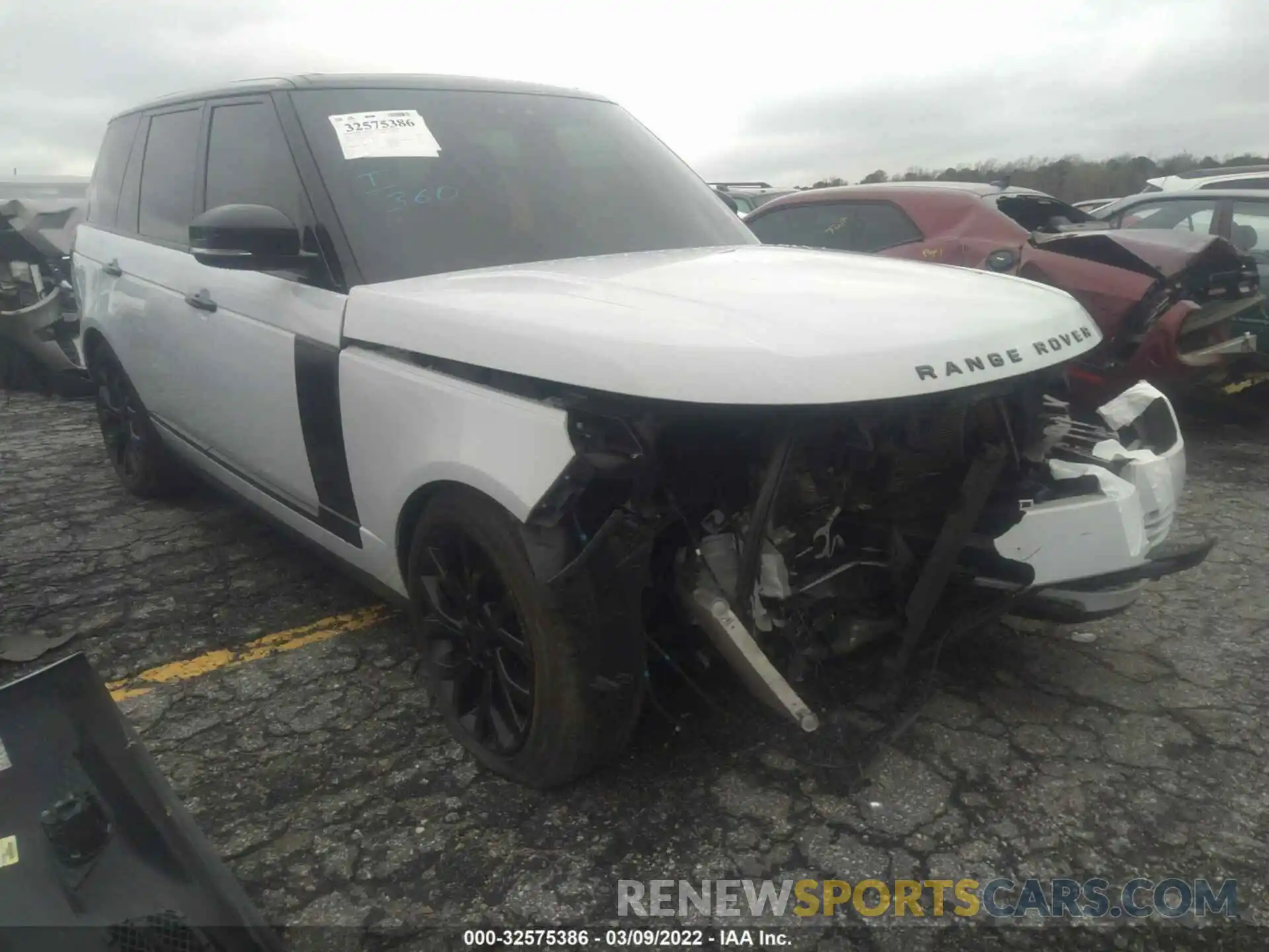 1 Photograph of a damaged car SALGR2RV6KA548458 LAND ROVER RANGE ROVER 2019