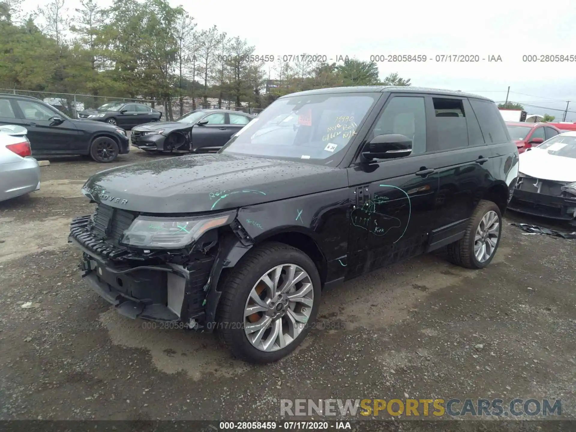 2 Фотография поврежденного автомобиля SALGR2RV7KA556729 LAND ROVER RANGE ROVER 2019