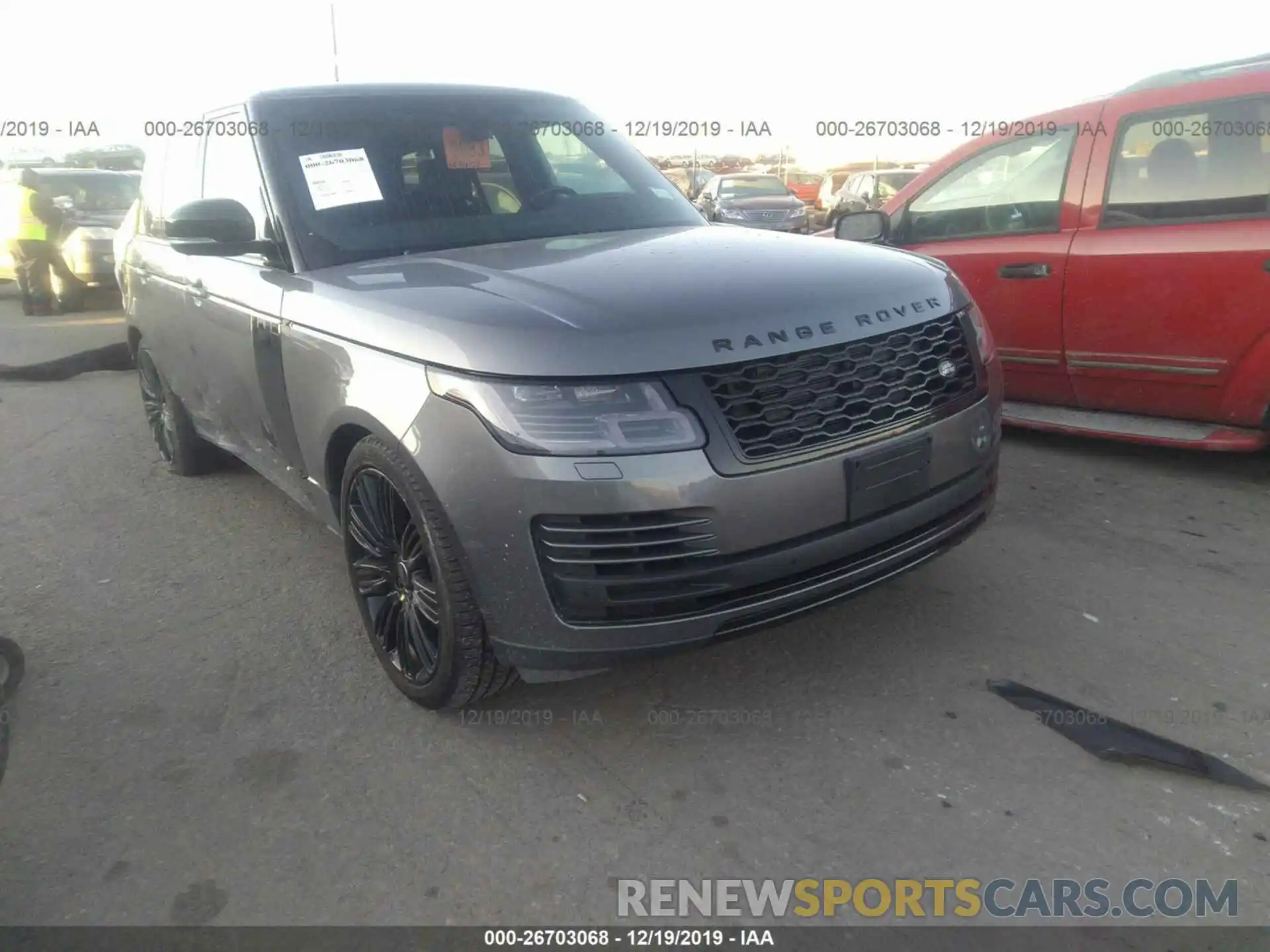 1 Photograph of a damaged car SALGS2RE0KA559878 LAND ROVER RANGE ROVER 2019