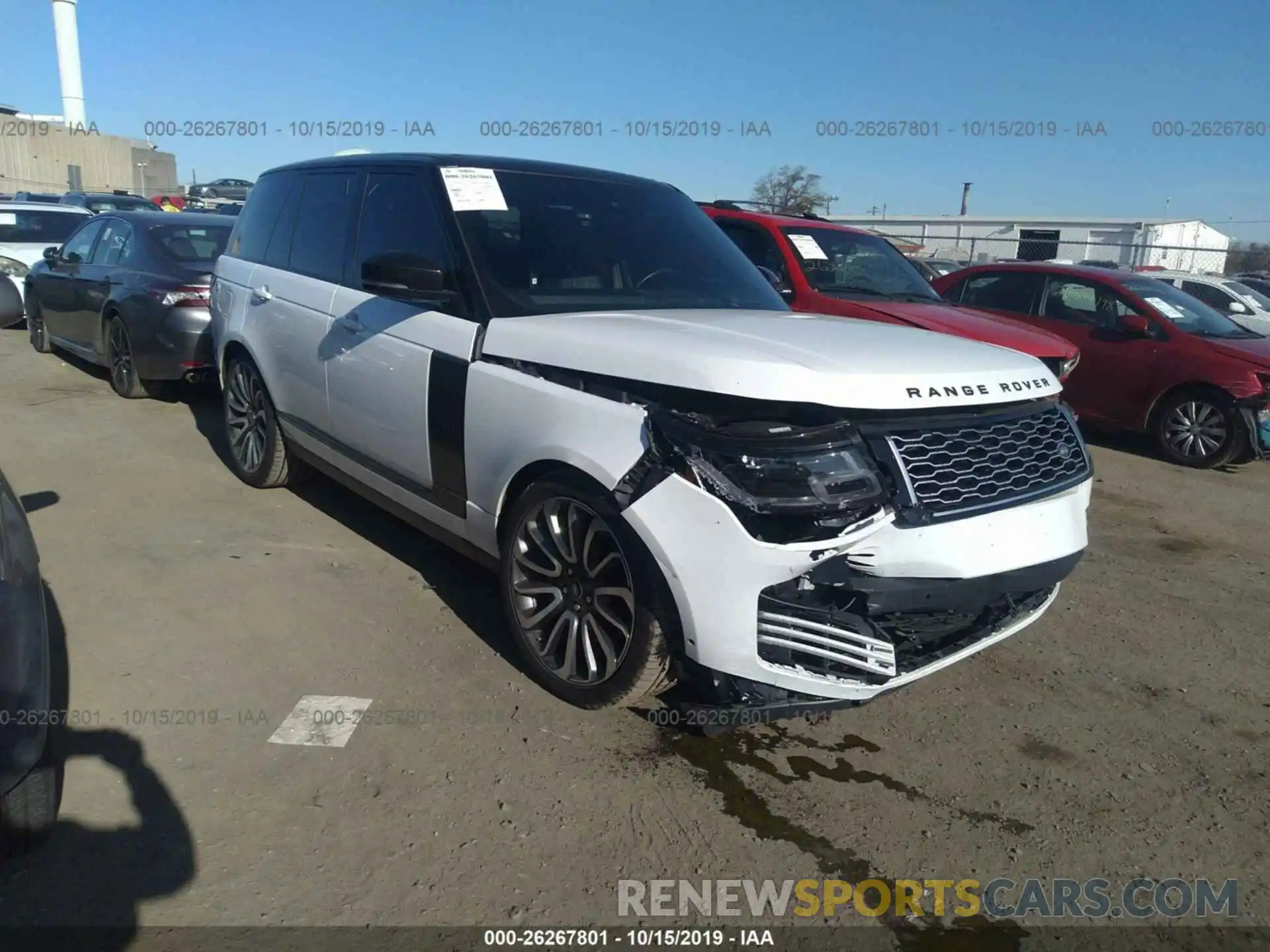 1 Фотография поврежденного автомобиля SALGS2RE6KA520941 LAND ROVER RANGE ROVER 2019