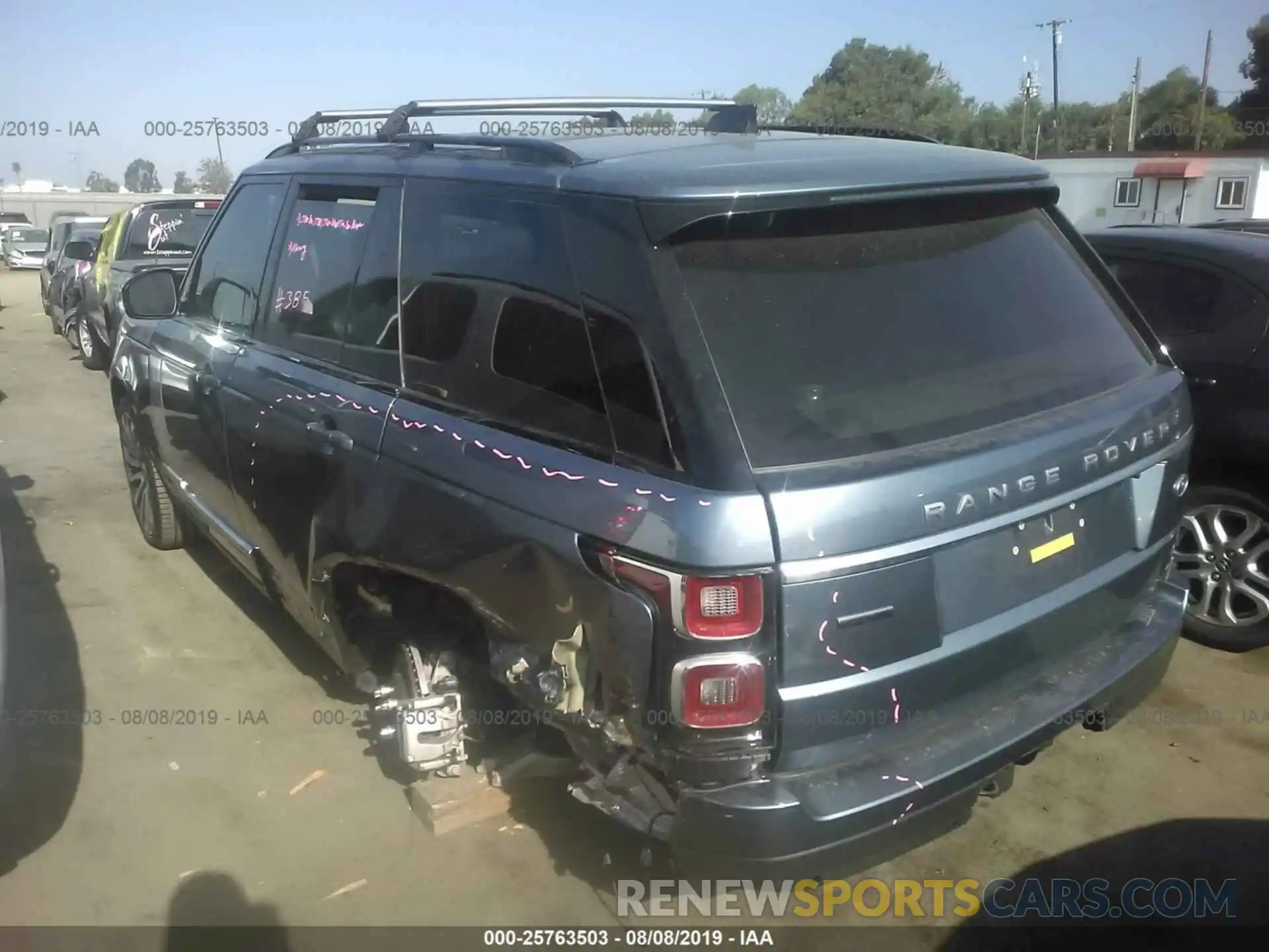 3 Photograph of a damaged car SALGS2RE8KA541869 LAND ROVER RANGE ROVER 2019