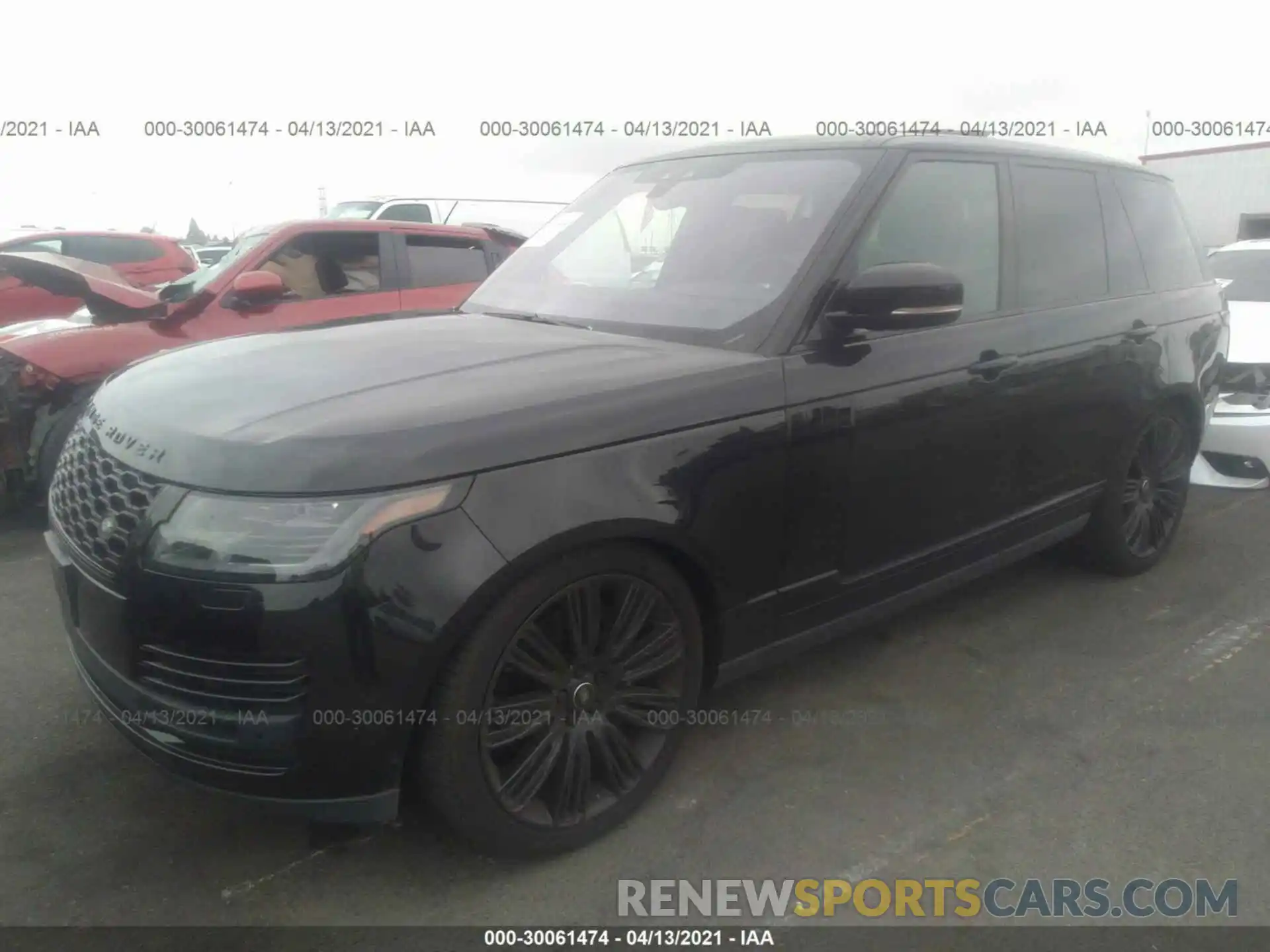 2 Фотография поврежденного автомобиля SALGS2RE9KA534171 LAND ROVER RANGE ROVER 2019