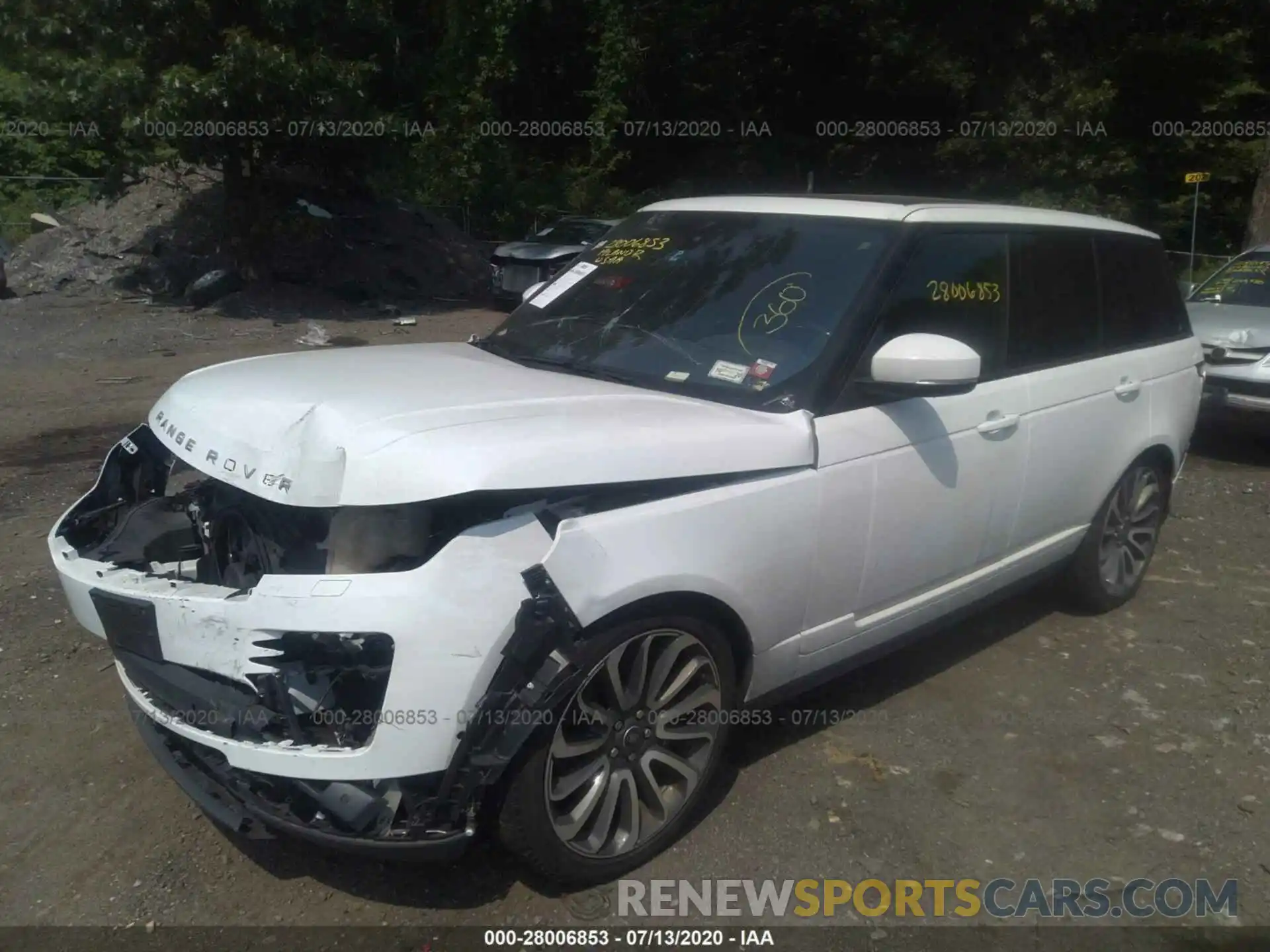 2 Photograph of a damaged car SALGS2REXKA527343 LAND ROVER RANGE ROVER 2019