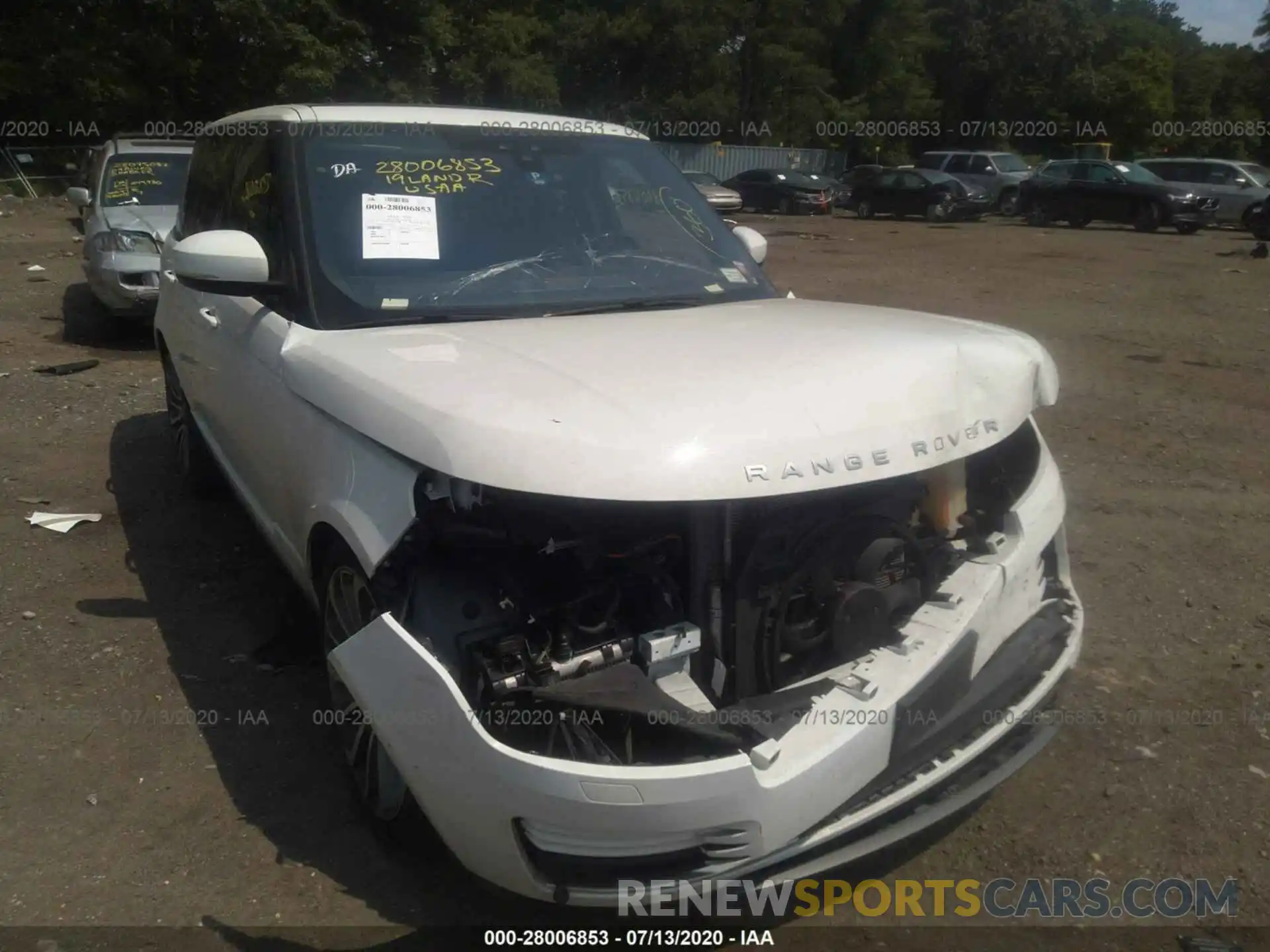 6 Photograph of a damaged car SALGS2REXKA527343 LAND ROVER RANGE ROVER 2019