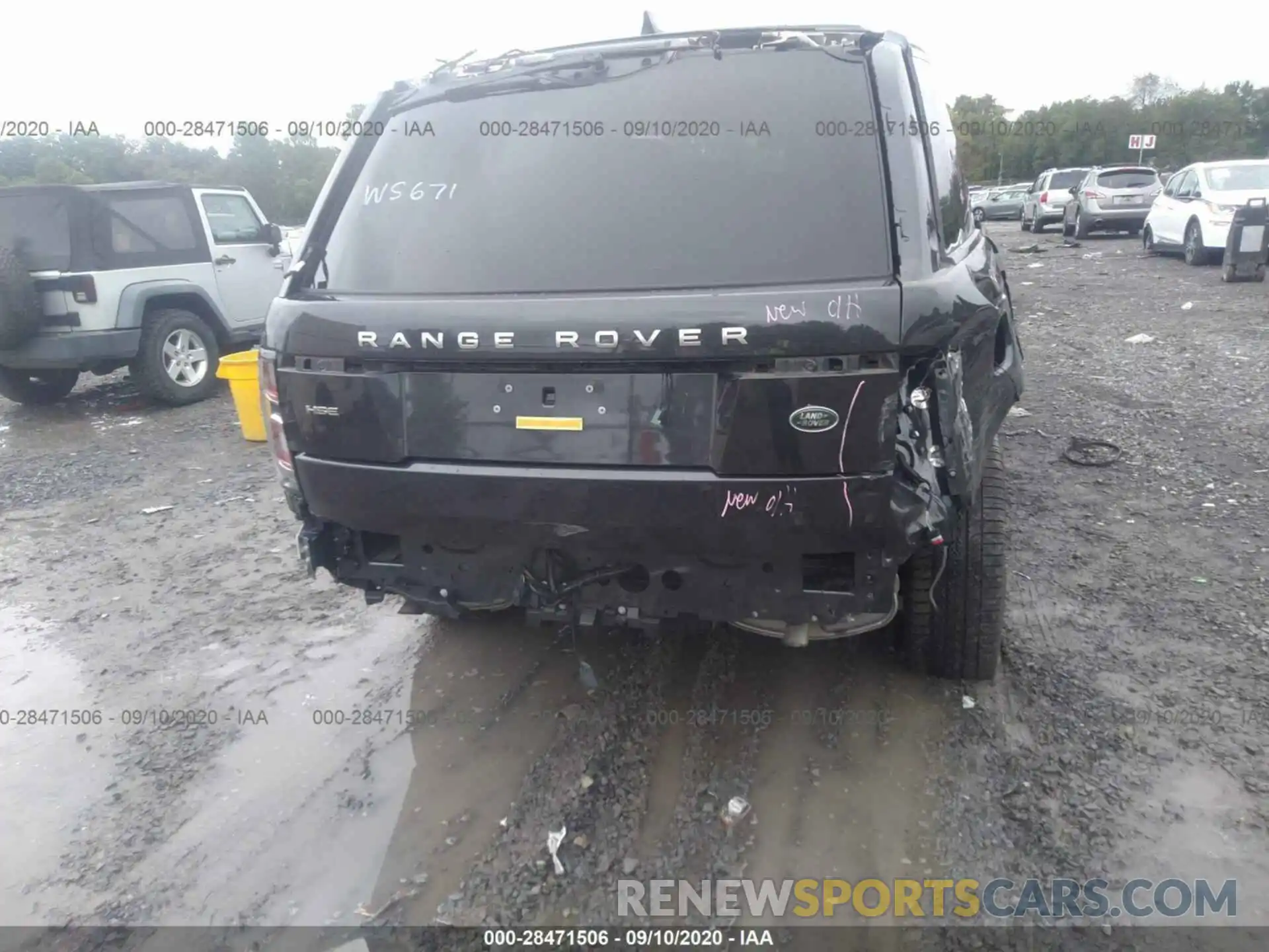 6 Photograph of a damaged car SALGS2SV0KA533341 LAND ROVER RANGE ROVER 2019