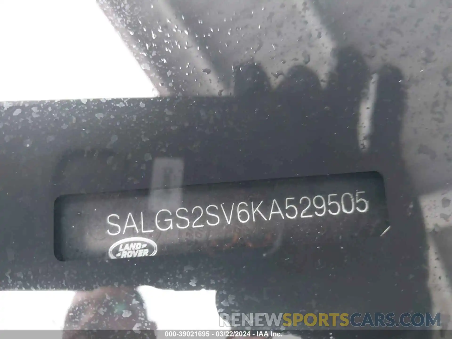 9 Photograph of a damaged car SALGS2SV6KA529505 LAND ROVER RANGE ROVER 2019