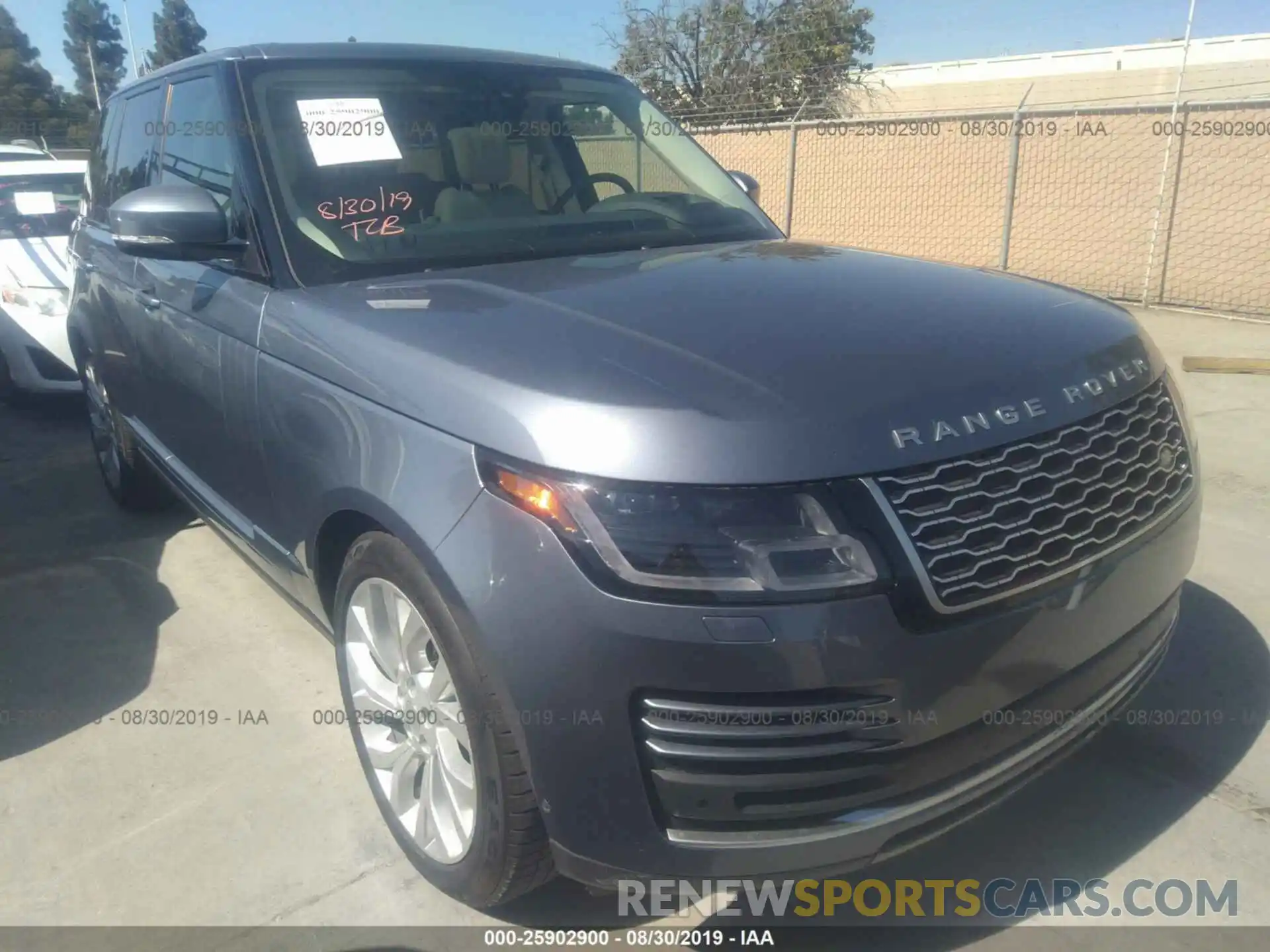 1 Photograph of a damaged car SALGS2SV7KA533885 LAND ROVER RANGE ROVER 2019