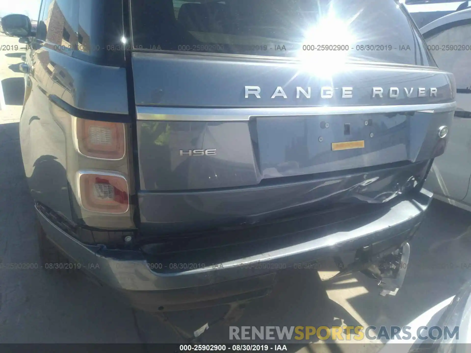 6 Photograph of a damaged car SALGS2SV7KA533885 LAND ROVER RANGE ROVER 2019