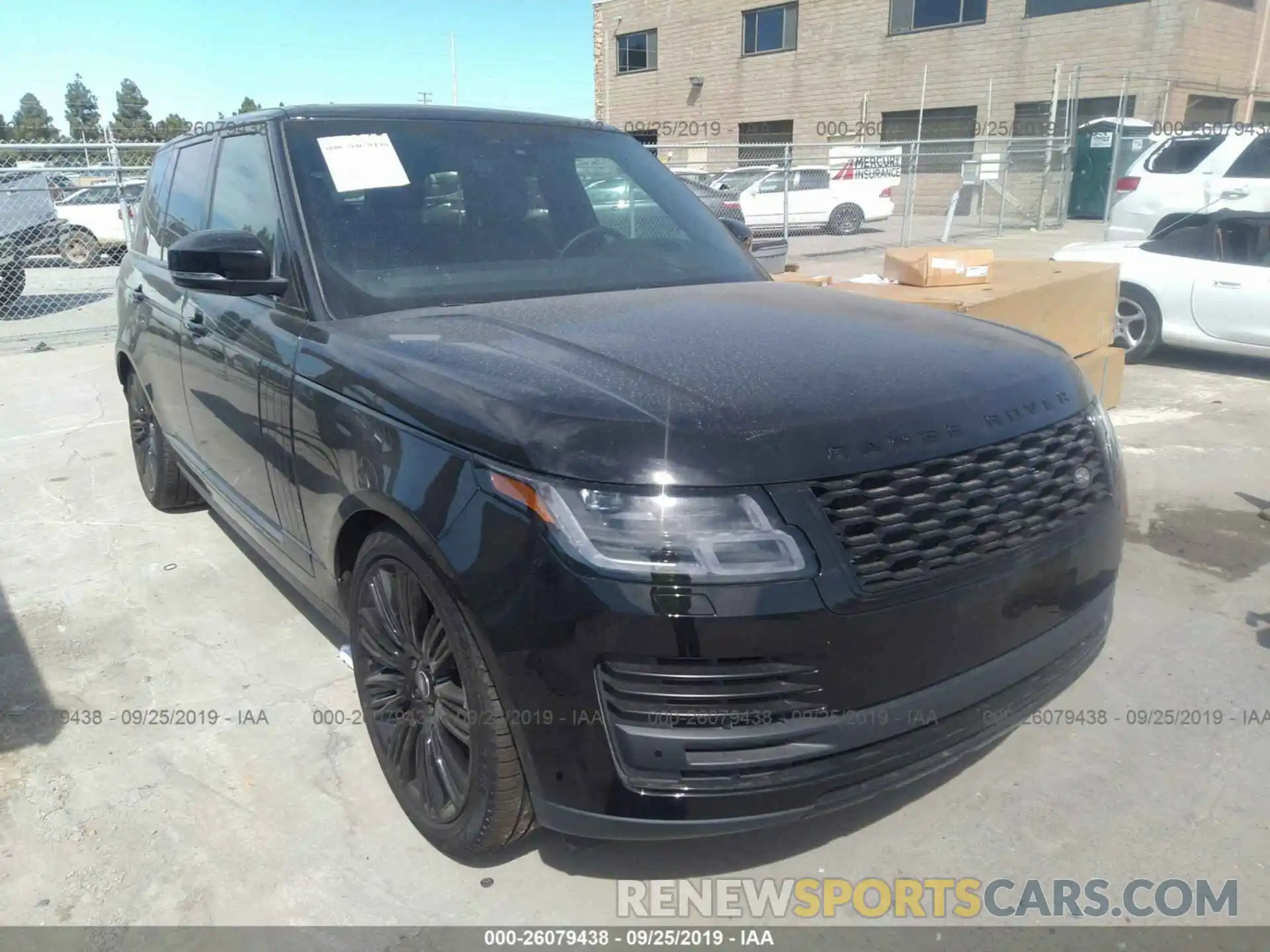 1 Photograph of a damaged car SALGS2SV7KA548595 LAND ROVER RANGE ROVER 2019