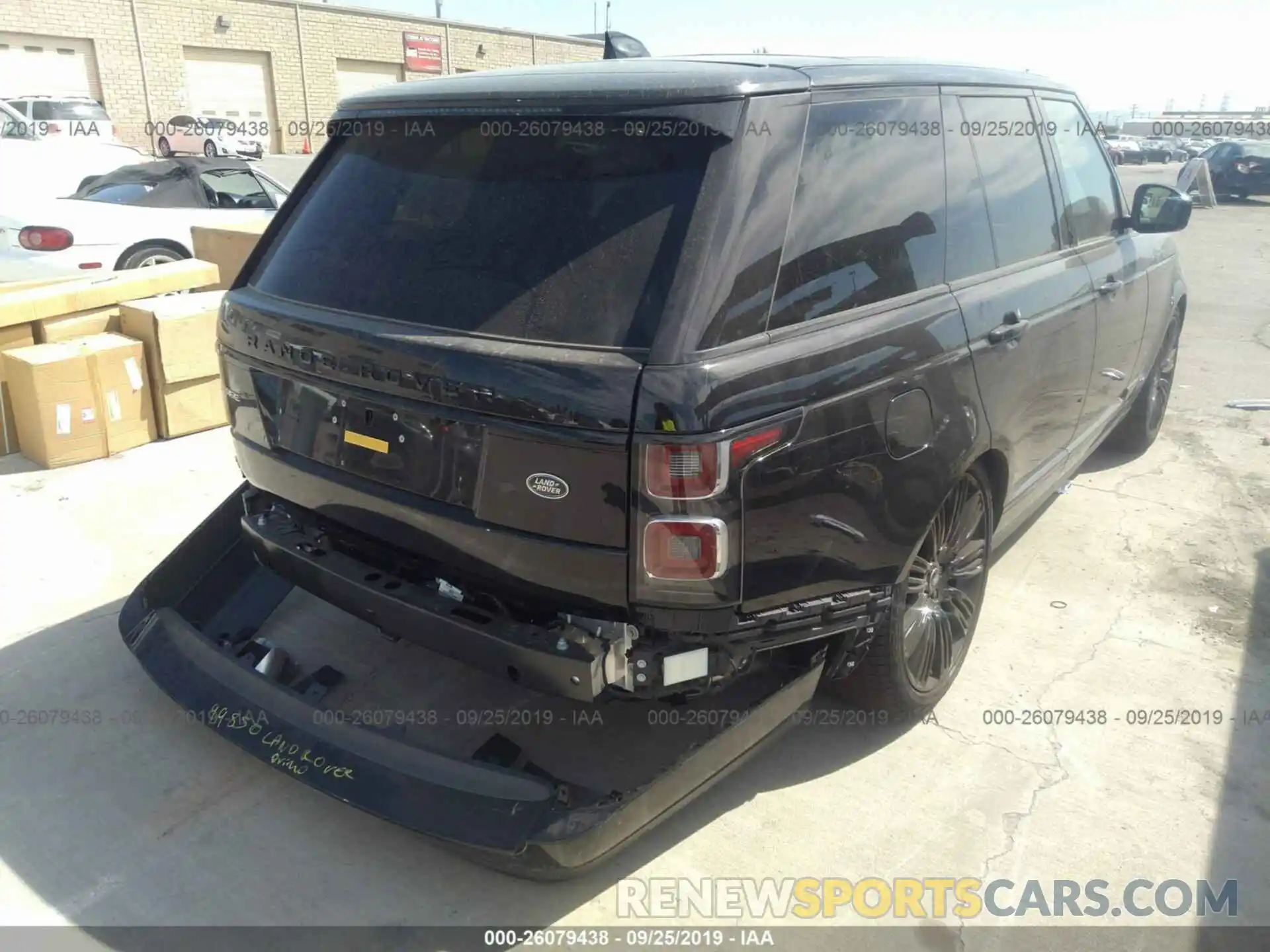 4 Photograph of a damaged car SALGS2SV7KA548595 LAND ROVER RANGE ROVER 2019