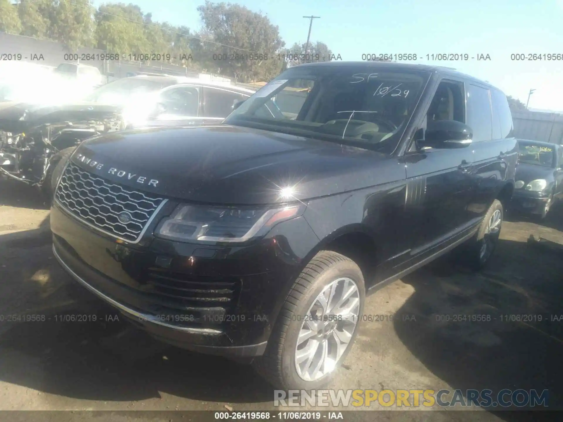 2 Фотография поврежденного автомобиля SALGS2SV7KA550721 LAND ROVER RANGE ROVER 2019