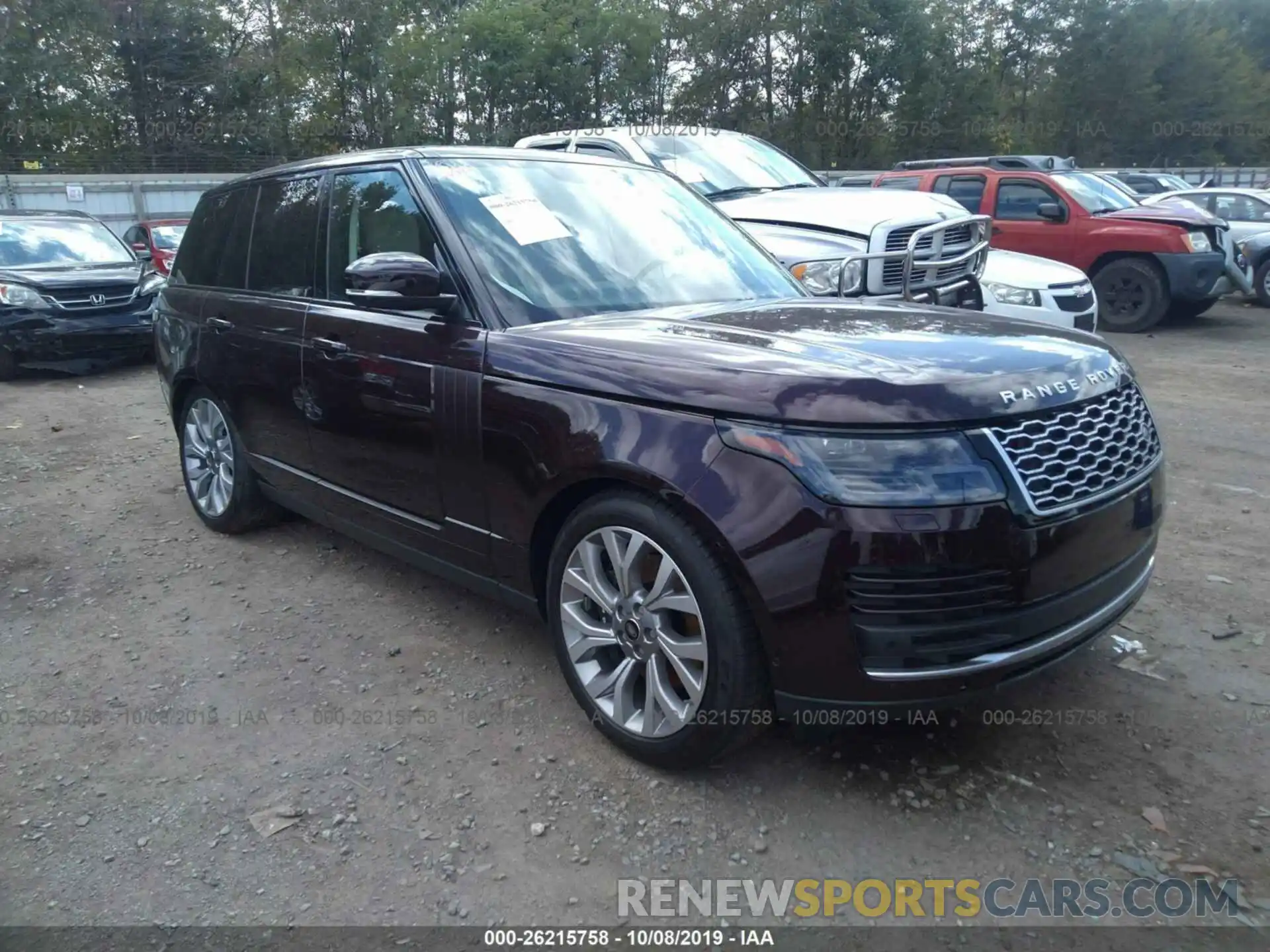 1 Photograph of a damaged car SALGS2SV8KA525522 LAND ROVER RANGE ROVER 2019