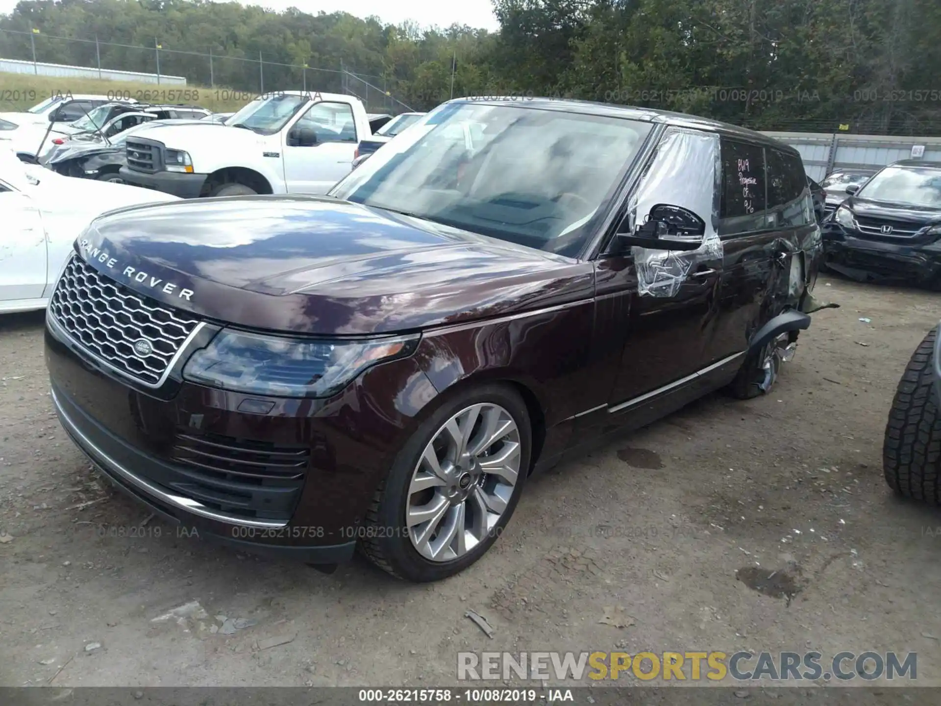 2 Photograph of a damaged car SALGS2SV8KA525522 LAND ROVER RANGE ROVER 2019