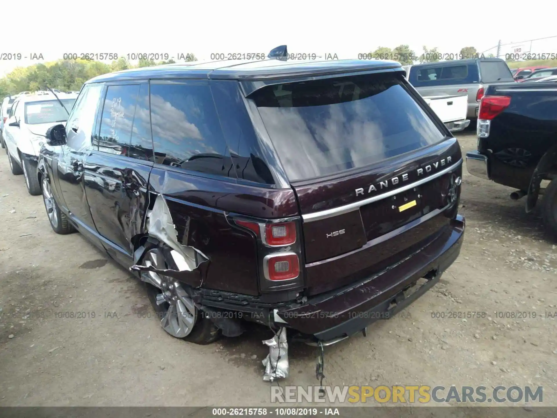 3 Photograph of a damaged car SALGS2SV8KA525522 LAND ROVER RANGE ROVER 2019