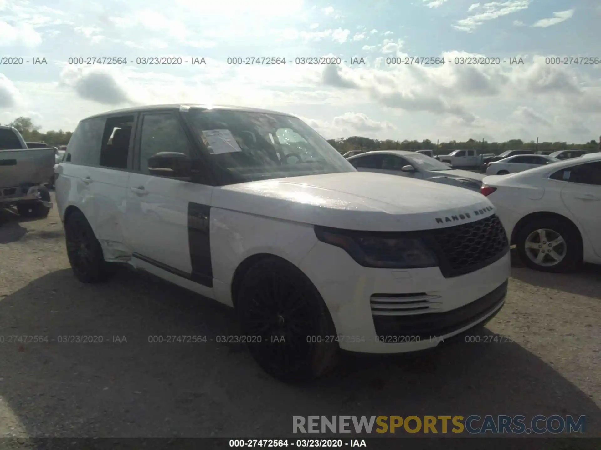 1 Photograph of a damaged car SALGS2SV9KA519079 LAND ROVER RANGE ROVER 2019