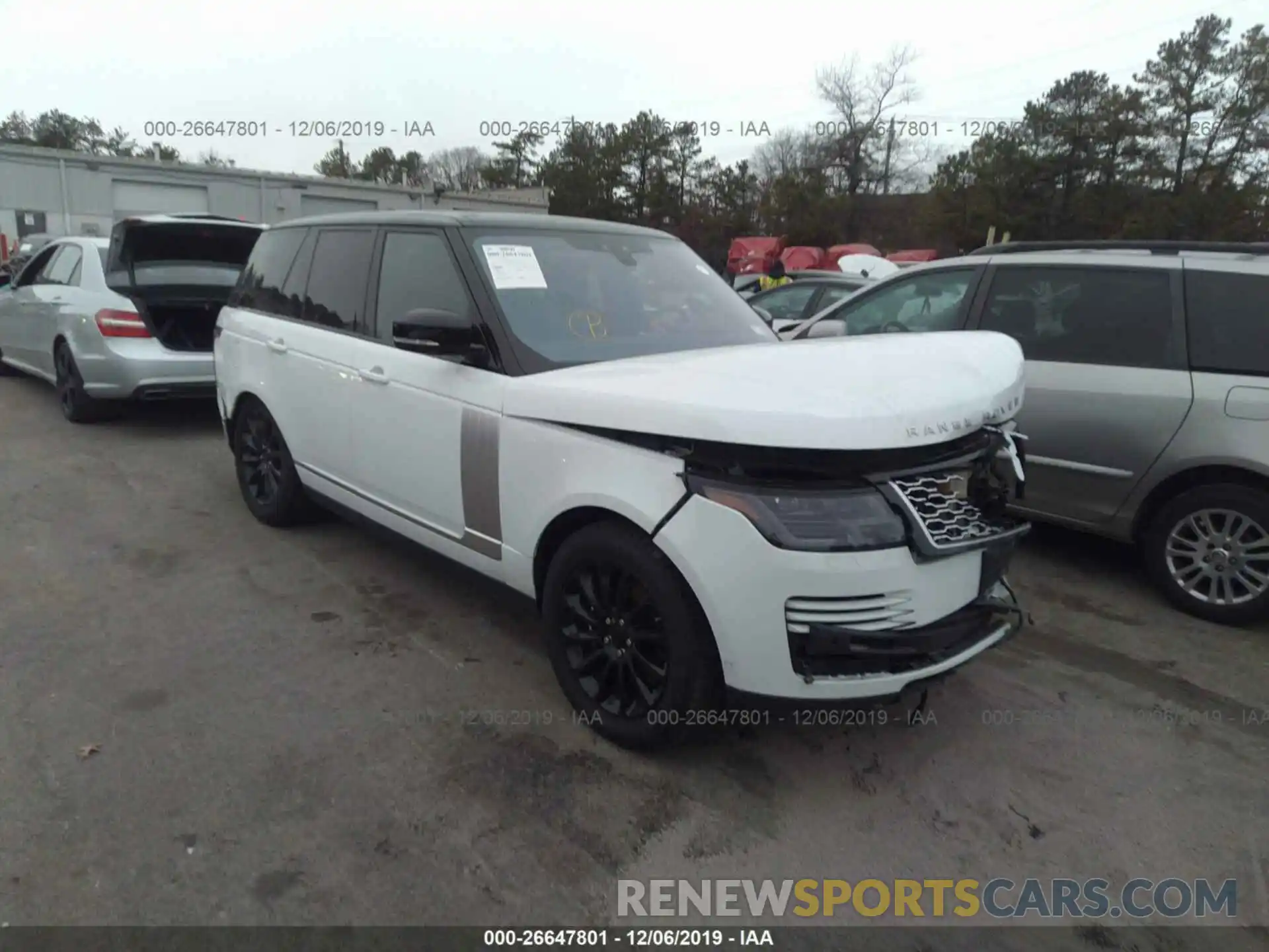 1 Фотография поврежденного автомобиля SALGS2SV9KA527411 LAND ROVER RANGE ROVER 2019