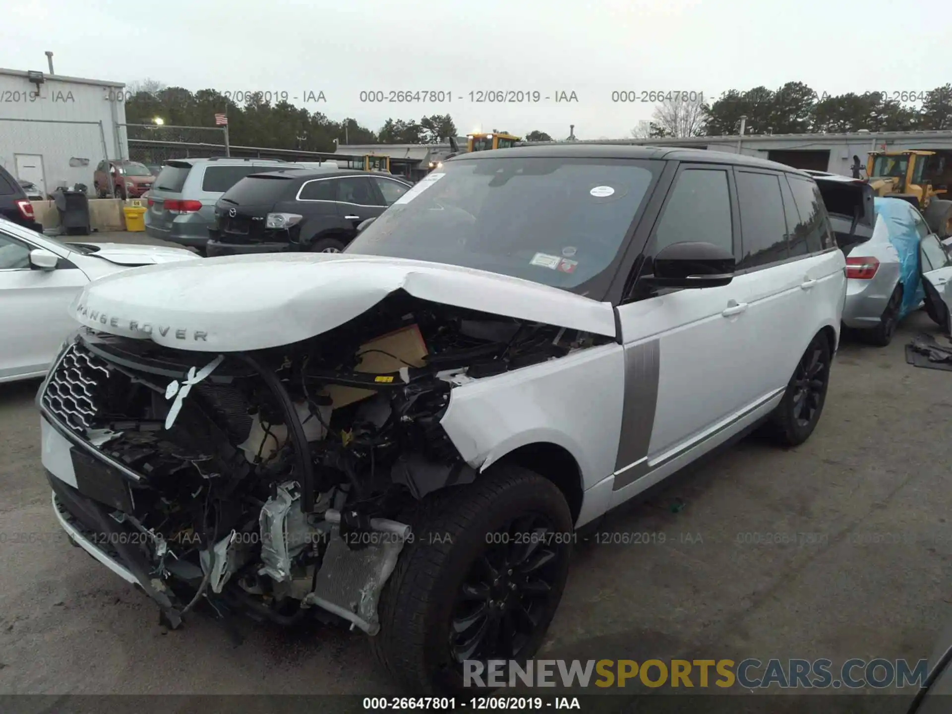 2 Фотография поврежденного автомобиля SALGS2SV9KA527411 LAND ROVER RANGE ROVER 2019