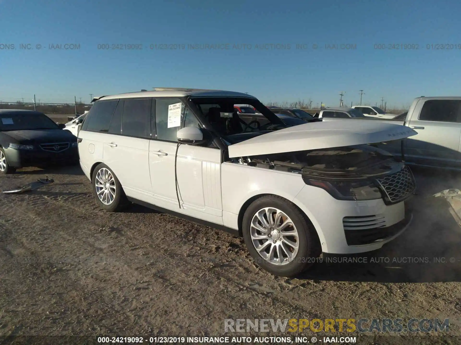 1 Photograph of a damaged car SALGS2SVXKA532293 LAND ROVER RANGE ROVER 2019