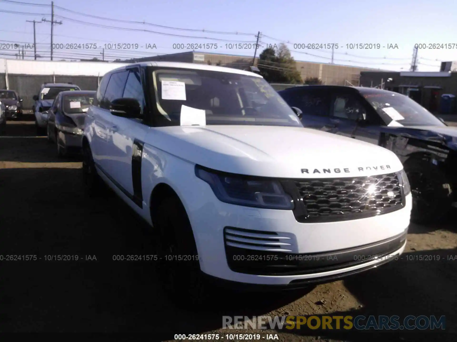 1 Фотография поврежденного автомобиля SALGS5RE7KA536437 LAND ROVER RANGE ROVER 2019